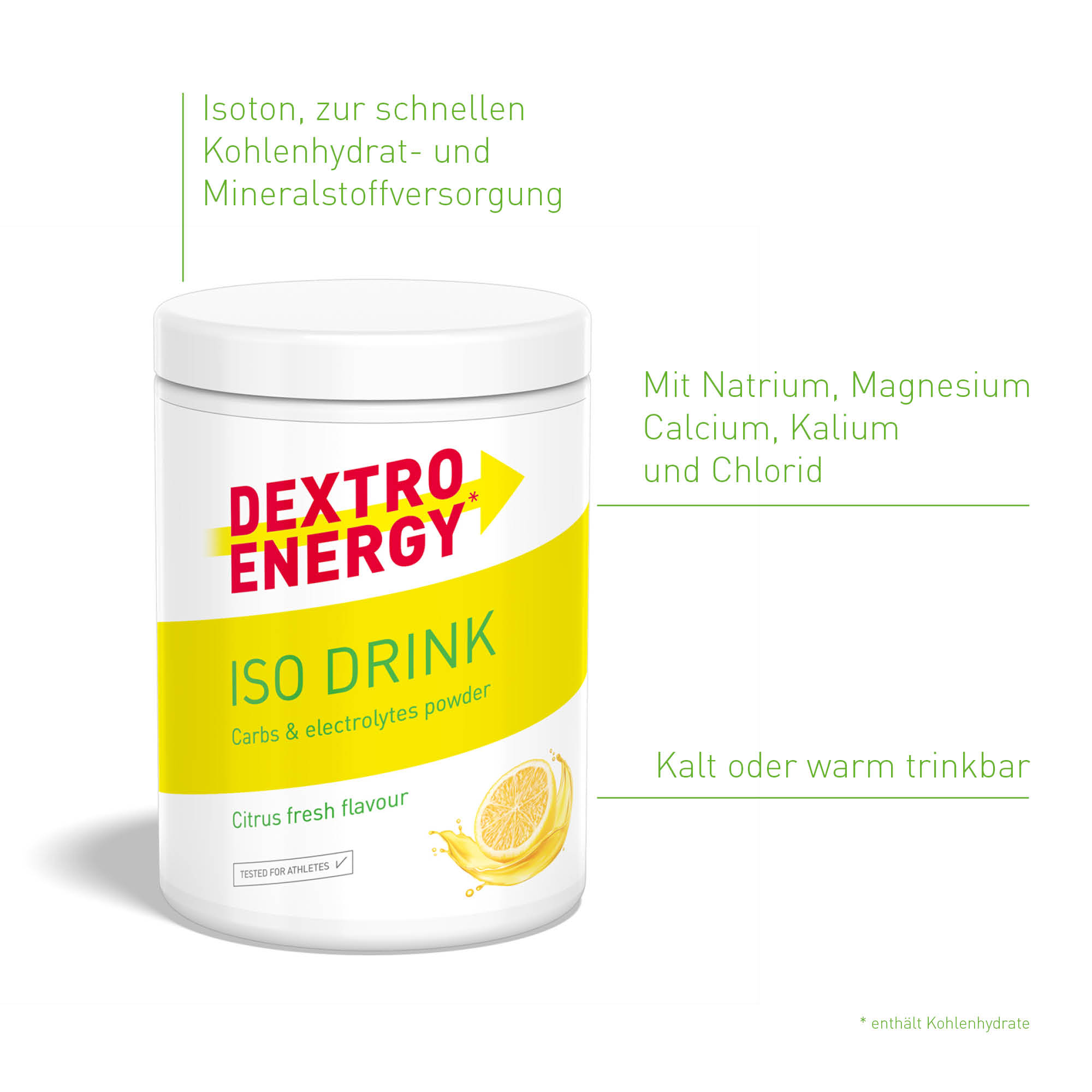 Dextro Energy* Iso Drink isotonisches Getränkepulver (440 g)