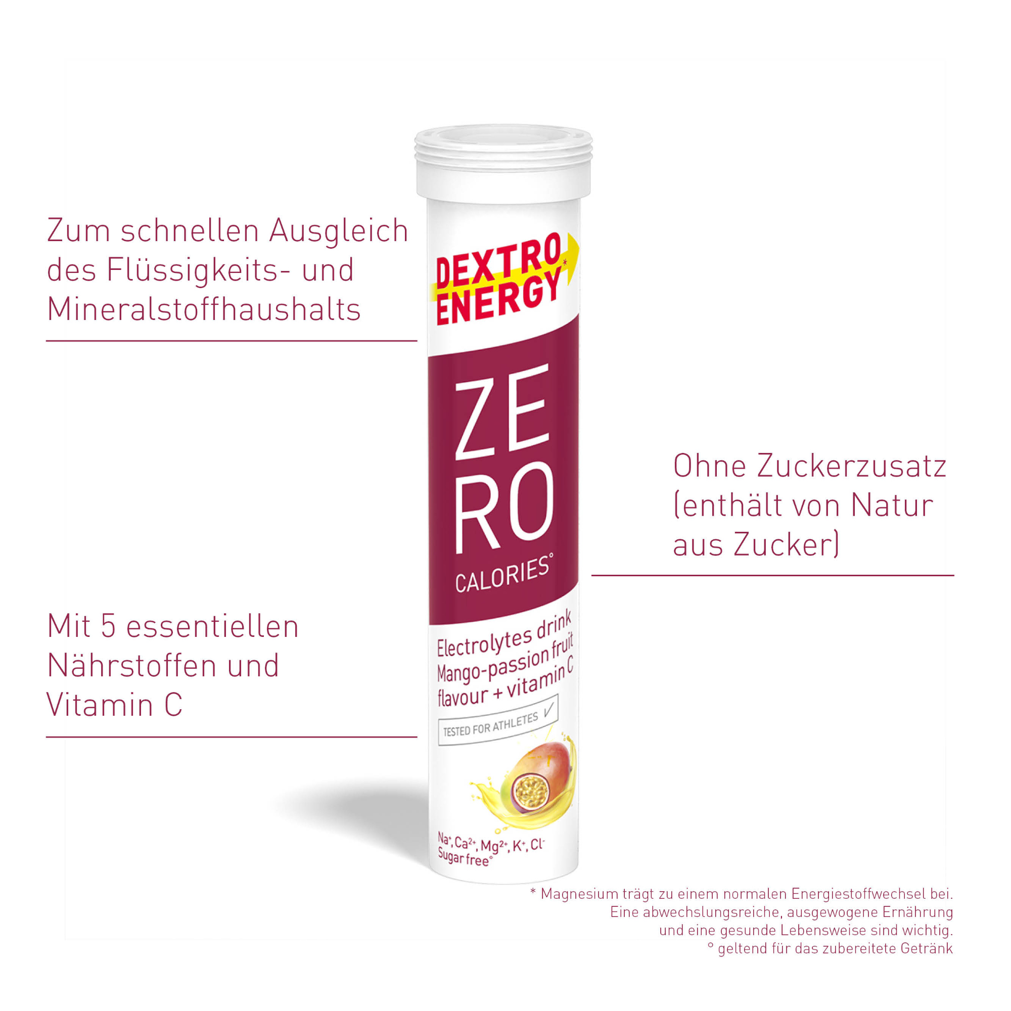 Dextro Energy* Zero Calories Elektrolytgetränk Brausetabletten (80 g)