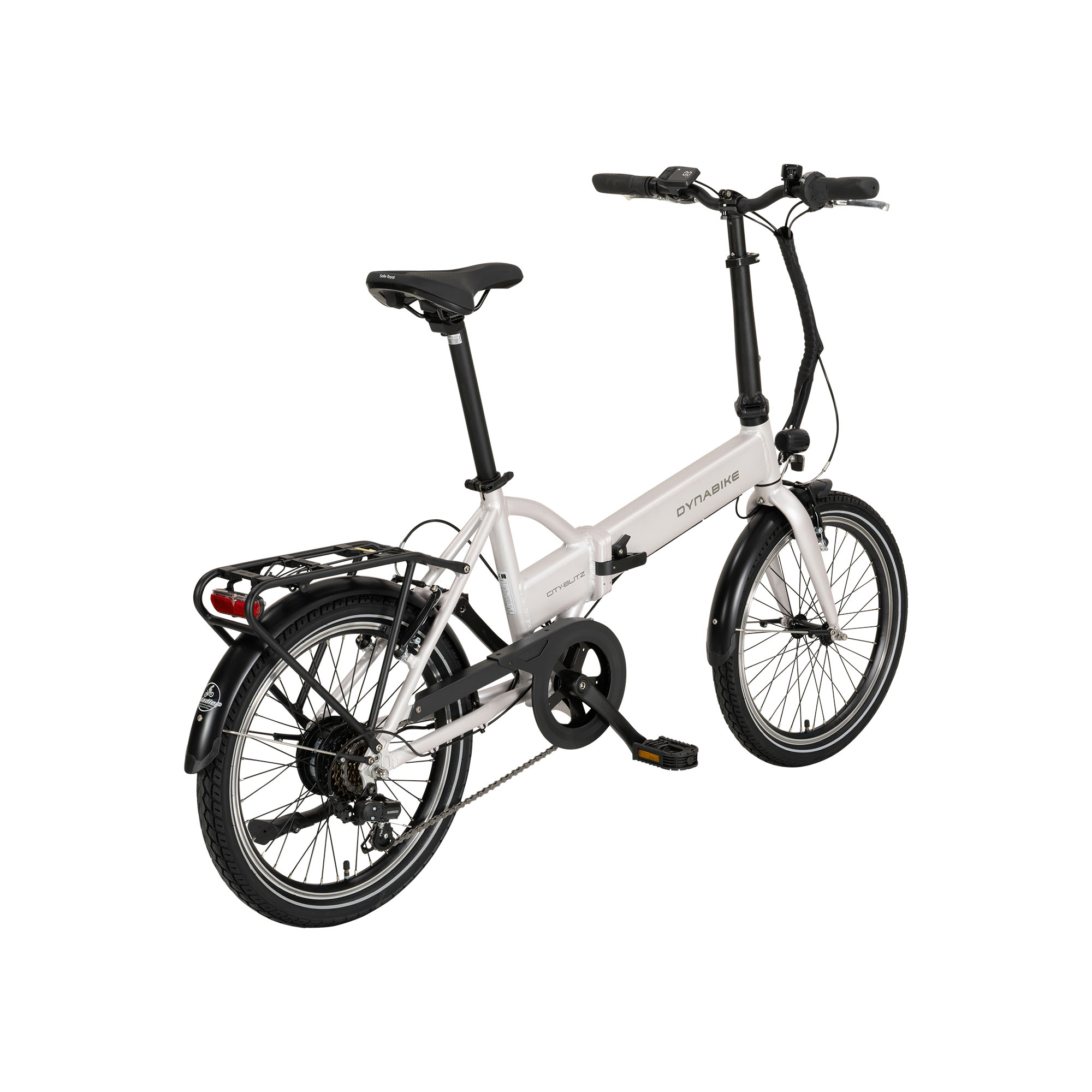 Dynabike Cityblitz E-Bike Faltrad 20" silber