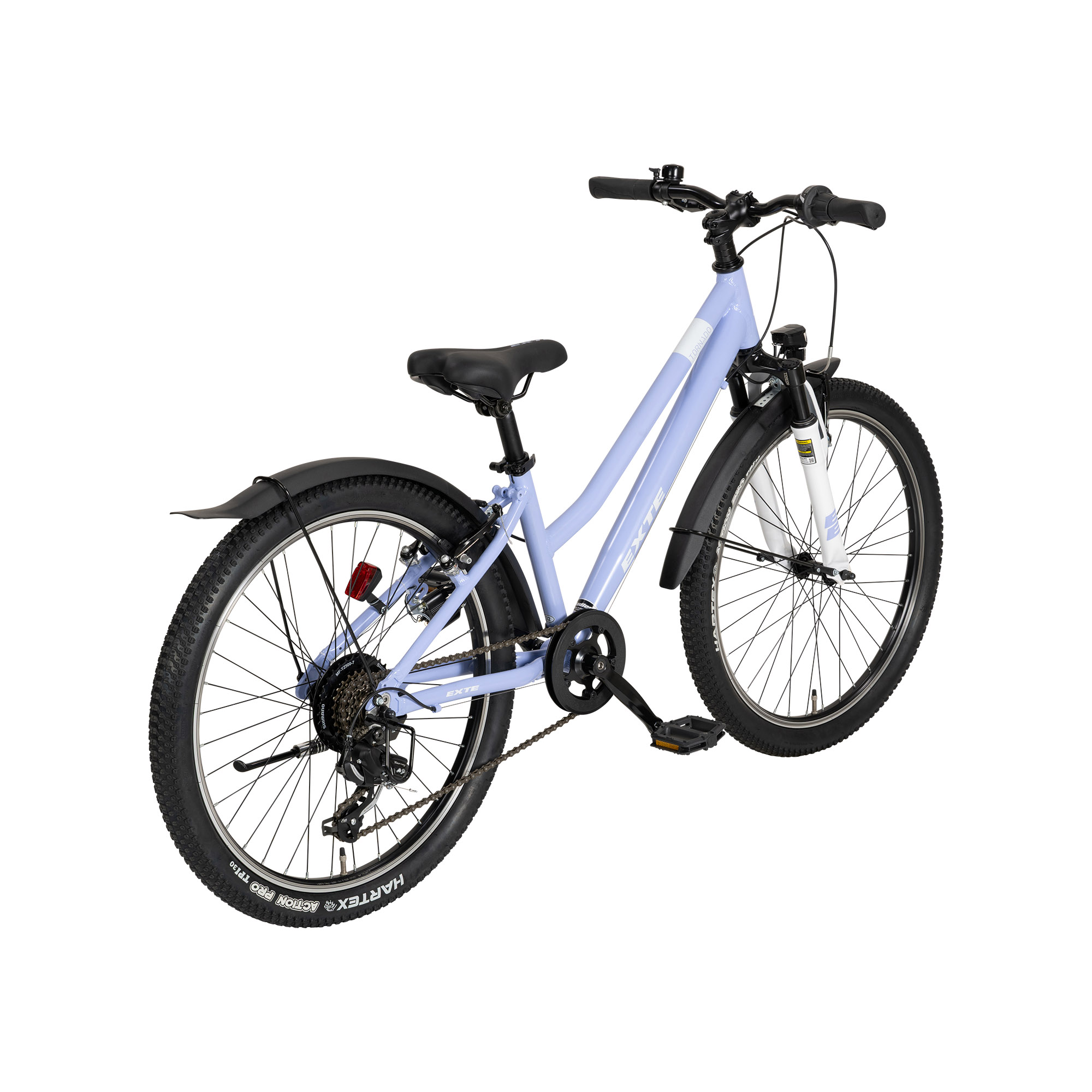 EXTE Tornado Jugendfahrrad ATB Tiefeinsteiger 24" lila