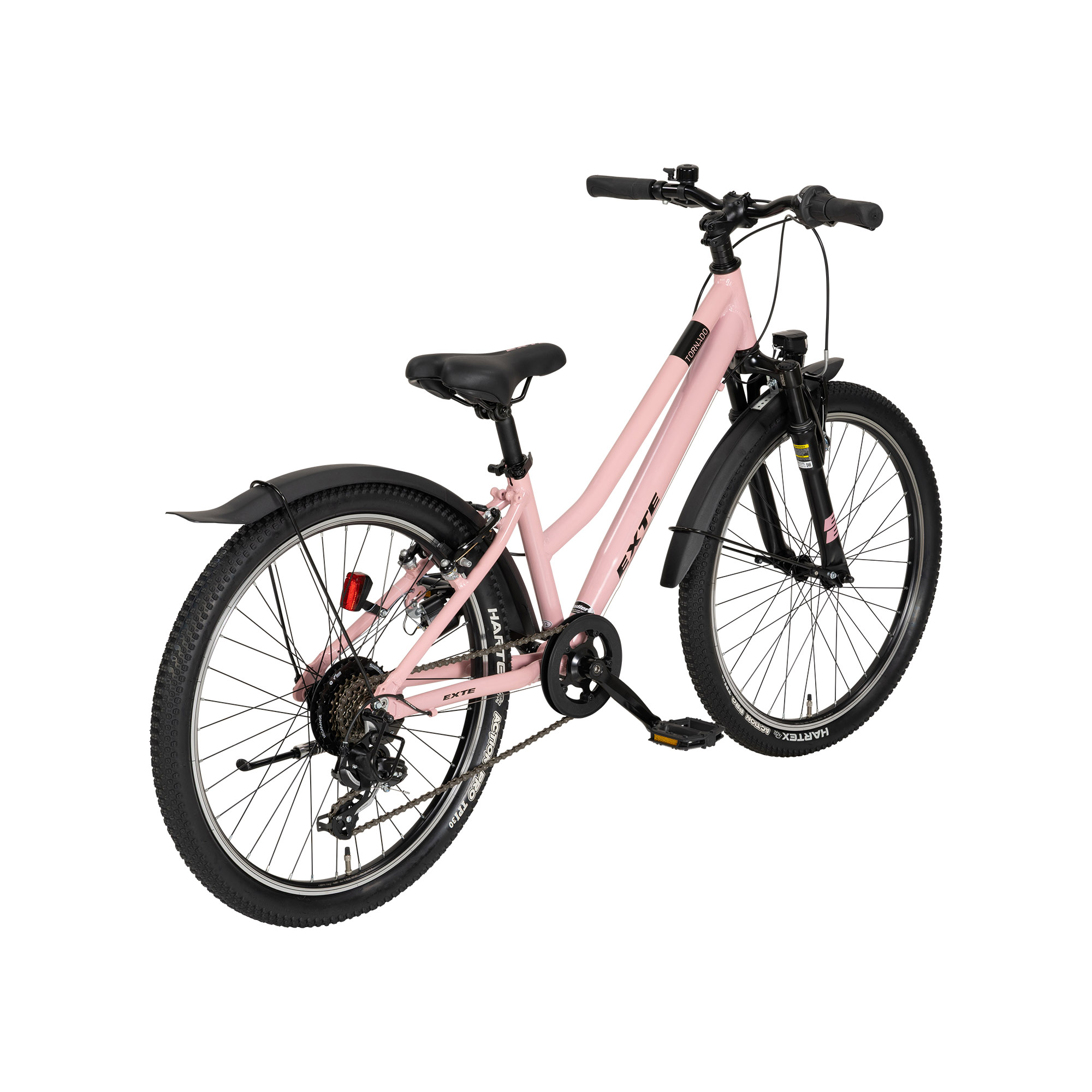 EXTE Tornado Jugendfahrrad ATB Tiefeinsteiger 24" rosa