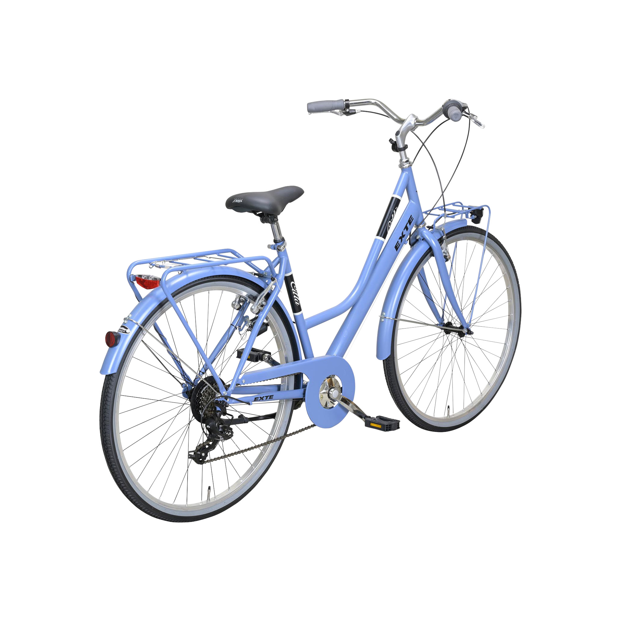 EXTE Citta City Bike Tiefeinsteiger 28" blau