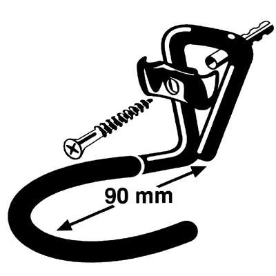 Fischer FH Fahrrad-Haken Wandhalter