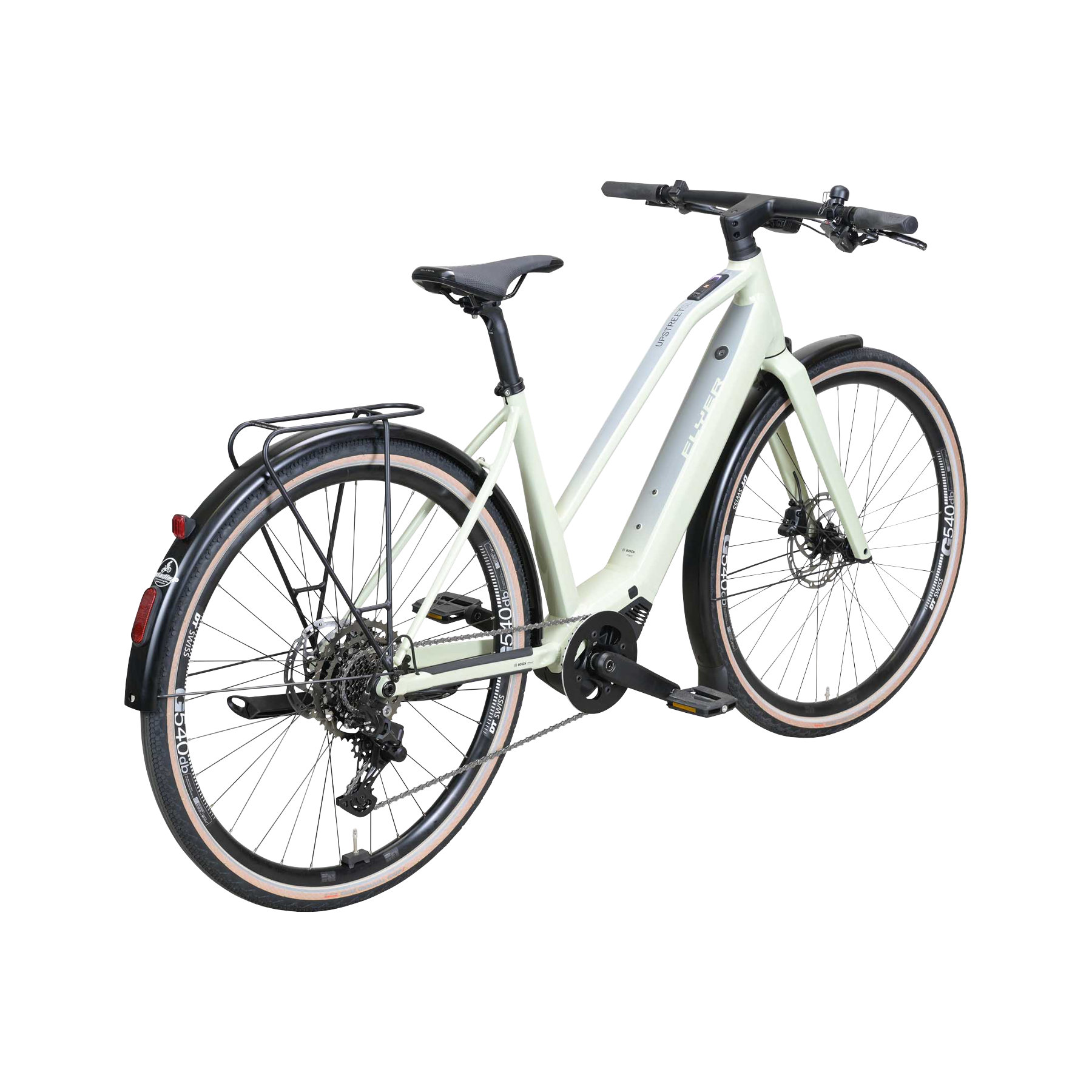 Flyer Upstreet SL 3.10 E-Bike City Bike Trapez 28" grün