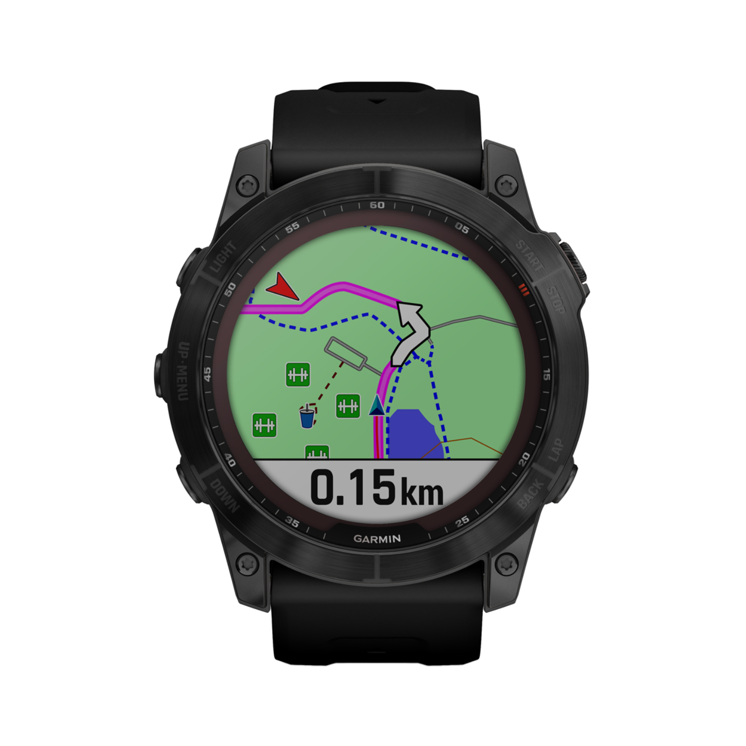 Garmin Fenix 7X Sapphire Solar Titan GPS-Multisport Smartwatch