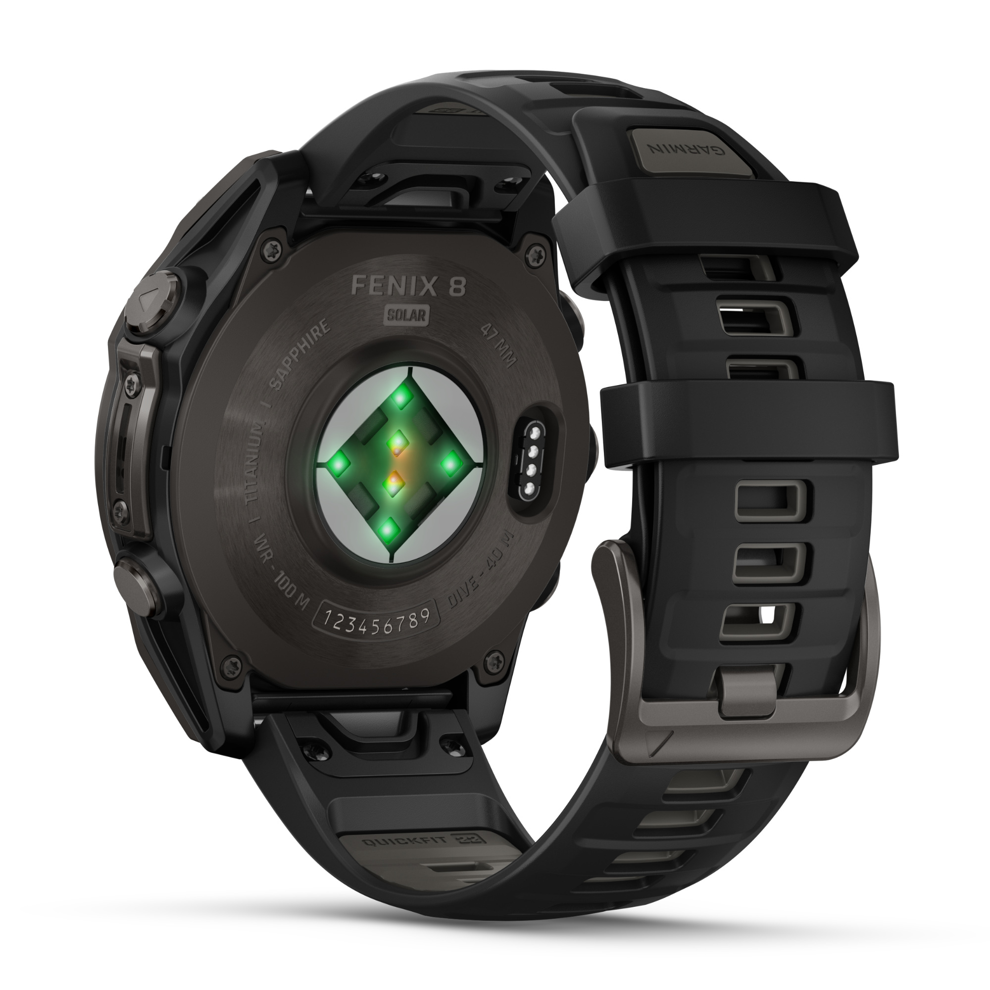 Garmin Fenix 8 Solar Smartwatch GPS graphit-titan-carbongrau - B-Ware