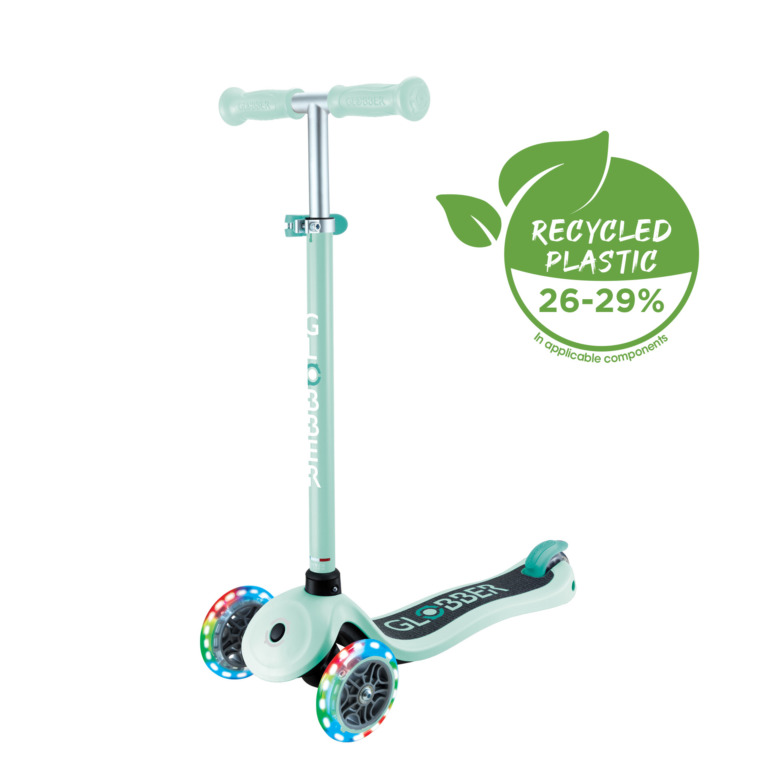 Globber Primo Lights Kinderroller mint