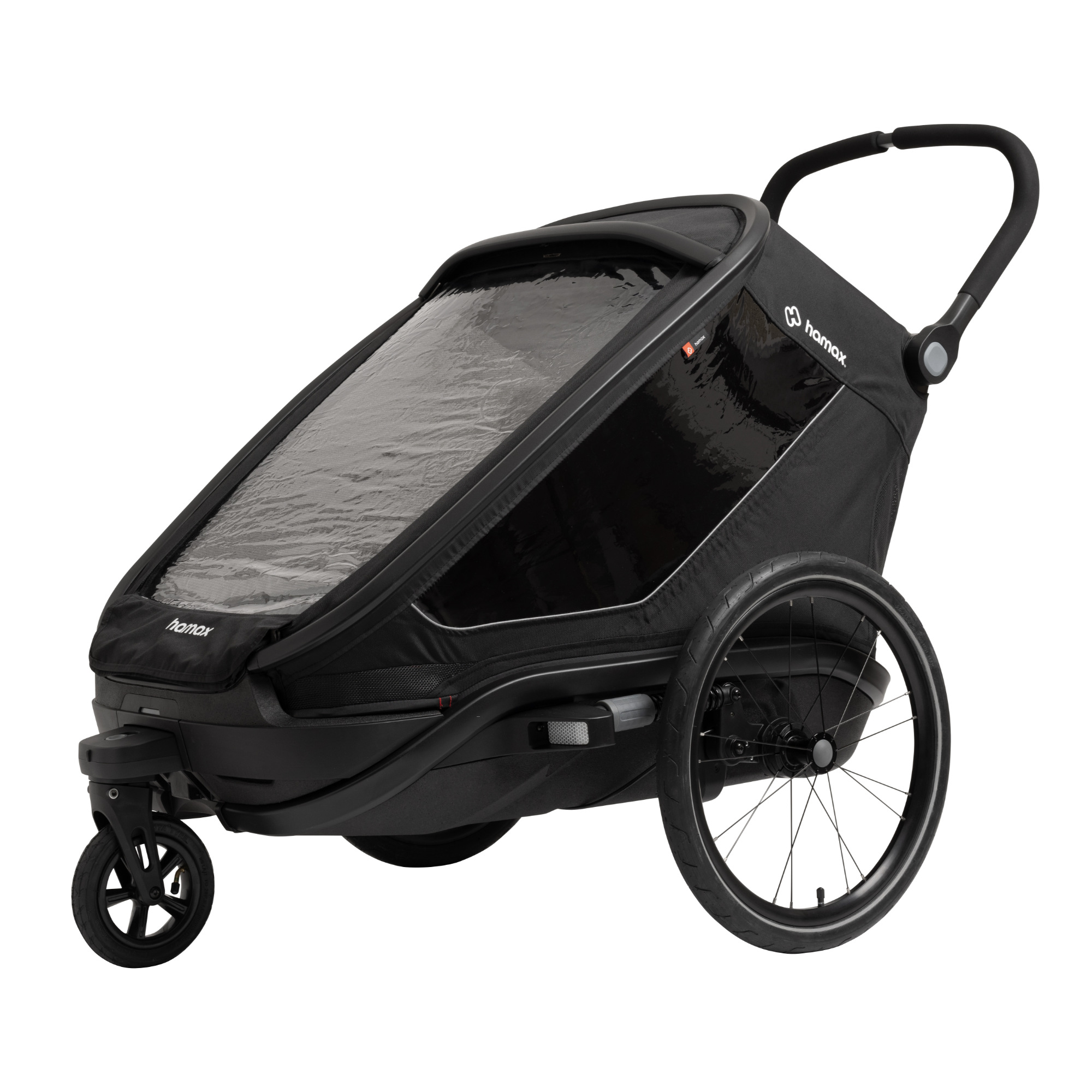 Hamax Outback Next Fahrradanhänger Kinder 2 schwarz