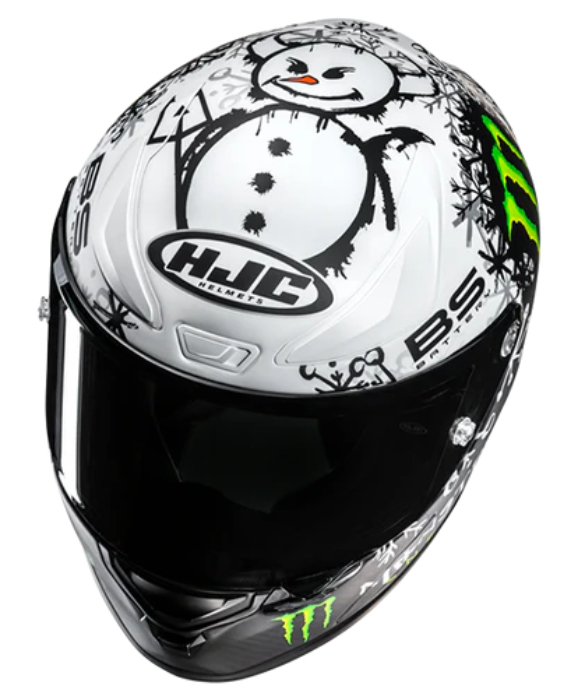 HJC Carbon RPHA 1 V2 Snow Diabolo Motorradhelm