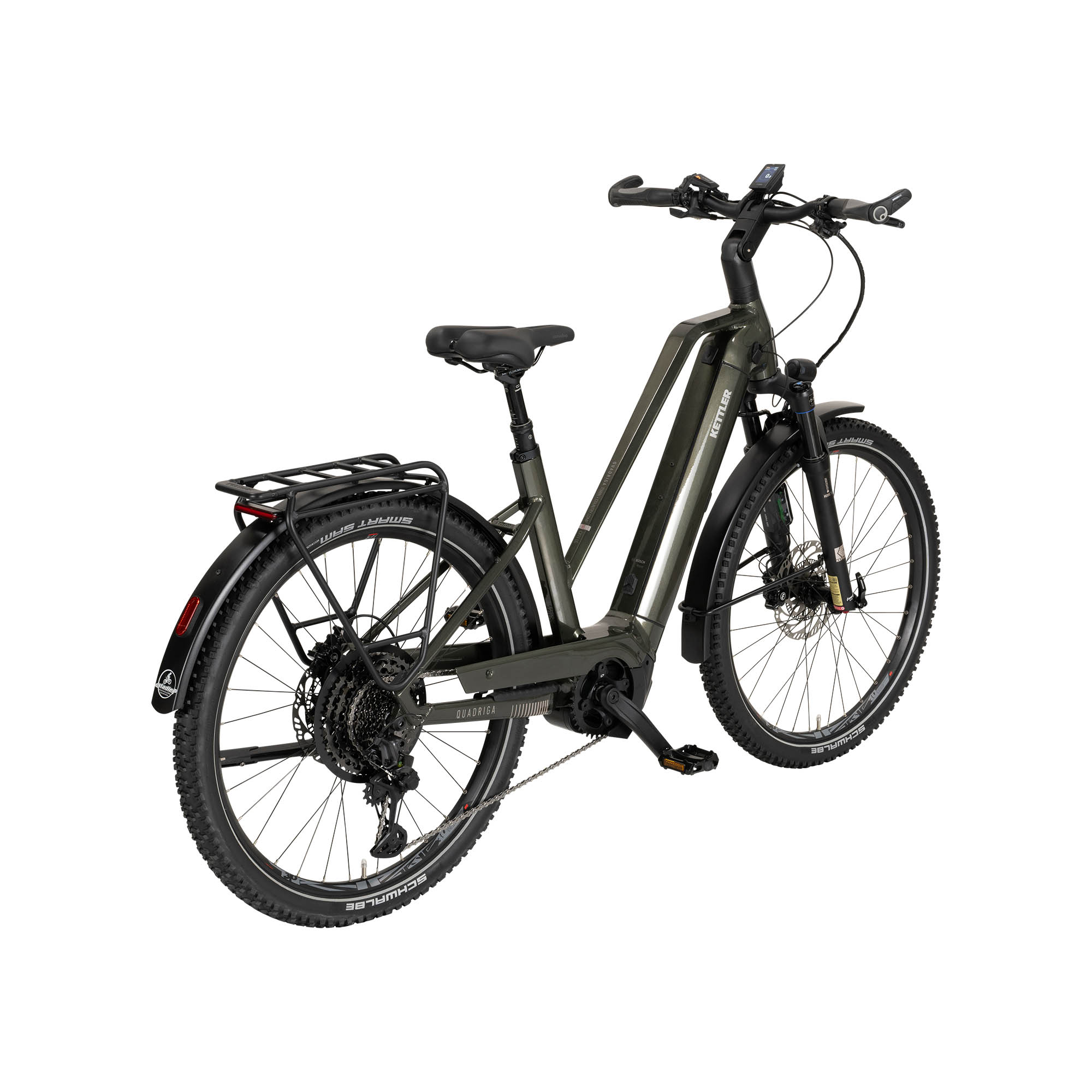 Kettler Quadriga T & C Comp ABS CX11 LG E-Bike Trekkingrad Trapez 27,5" grün