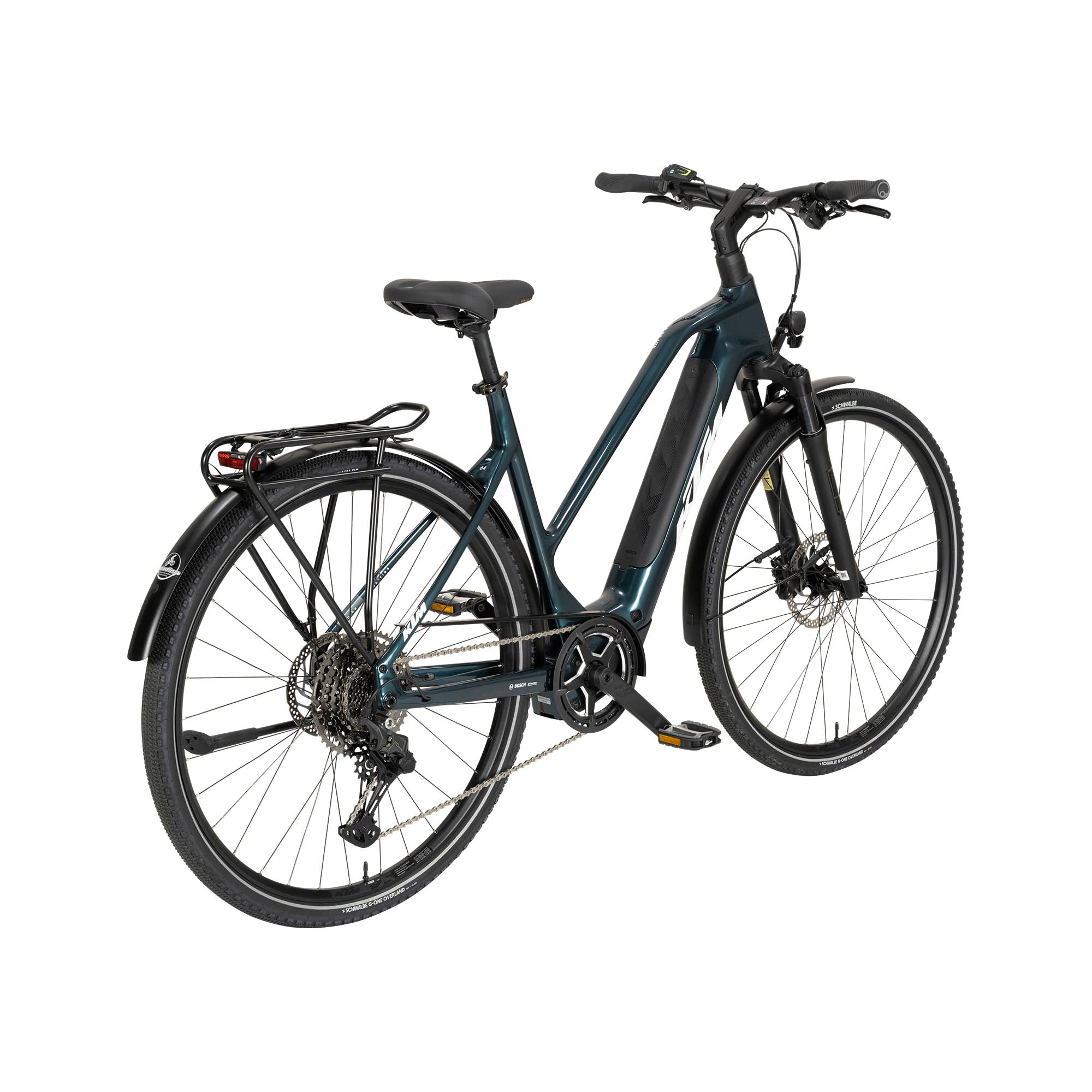 KTM Macina SX Carbon Lite E-Bike Trekkingrad Trapez 28" grün
