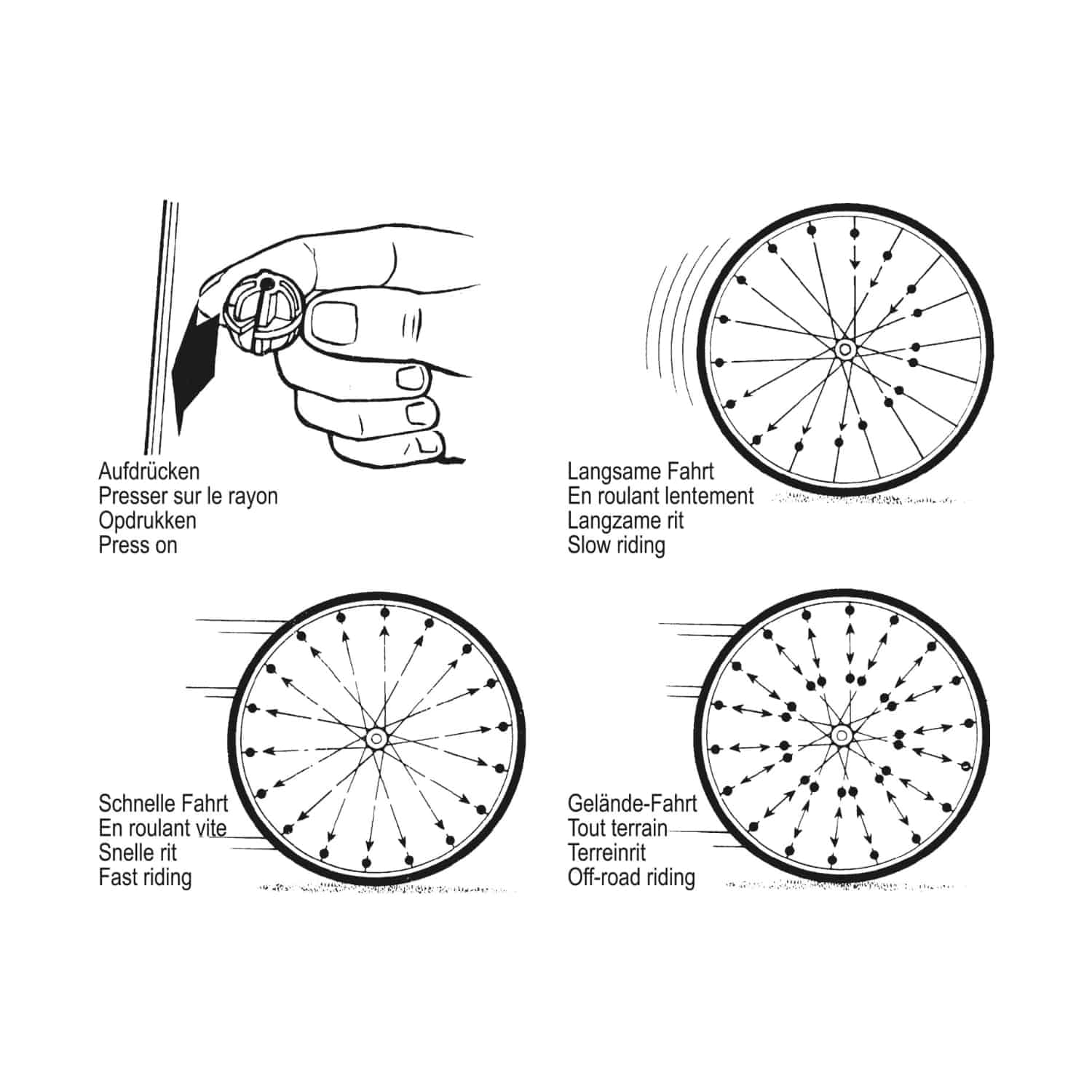 Lena Kinder-Fahrrad Speichen-Klicker-Perlen