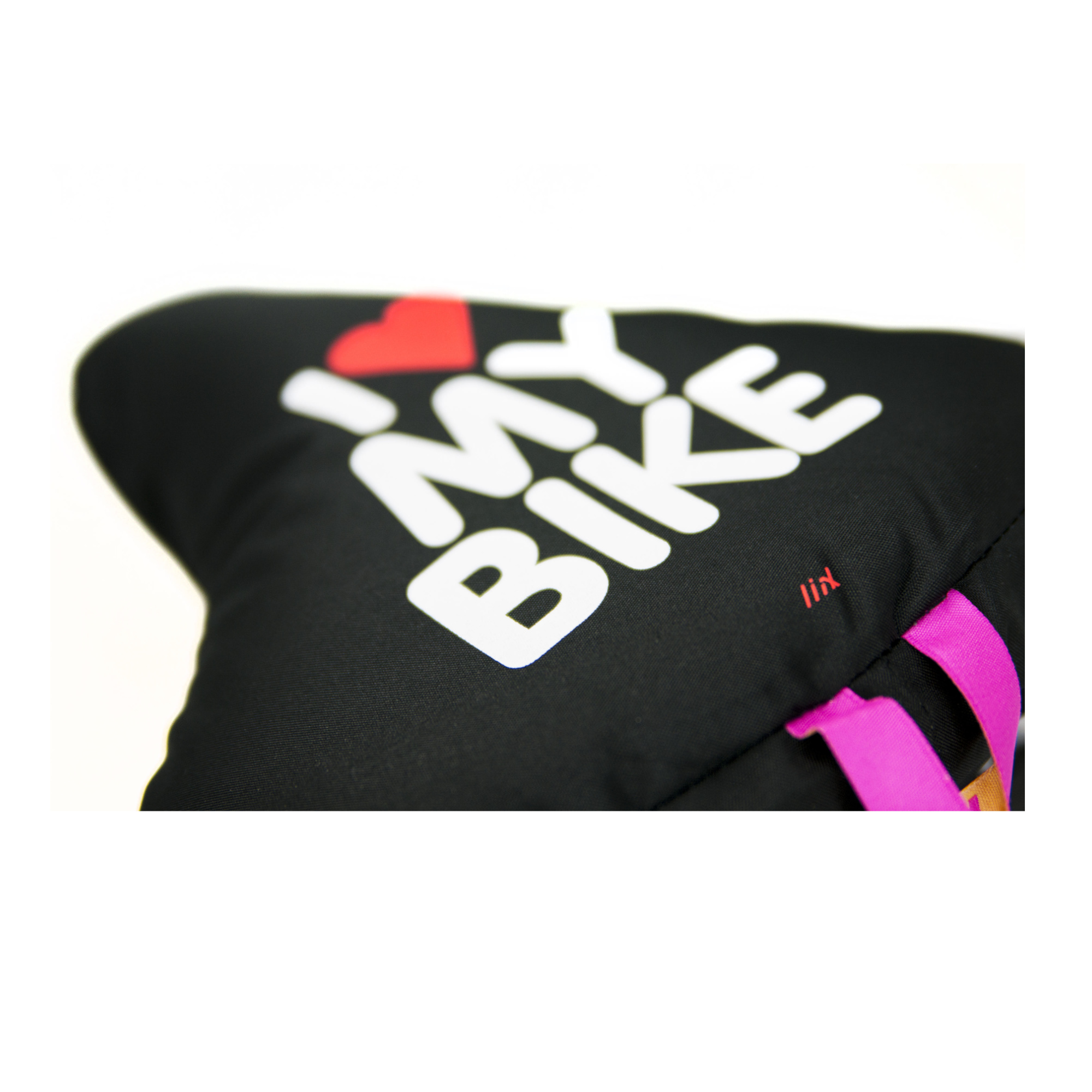 Liix Saddle Cover Sattelbezug Fahrrad I Love My Bike schwarz