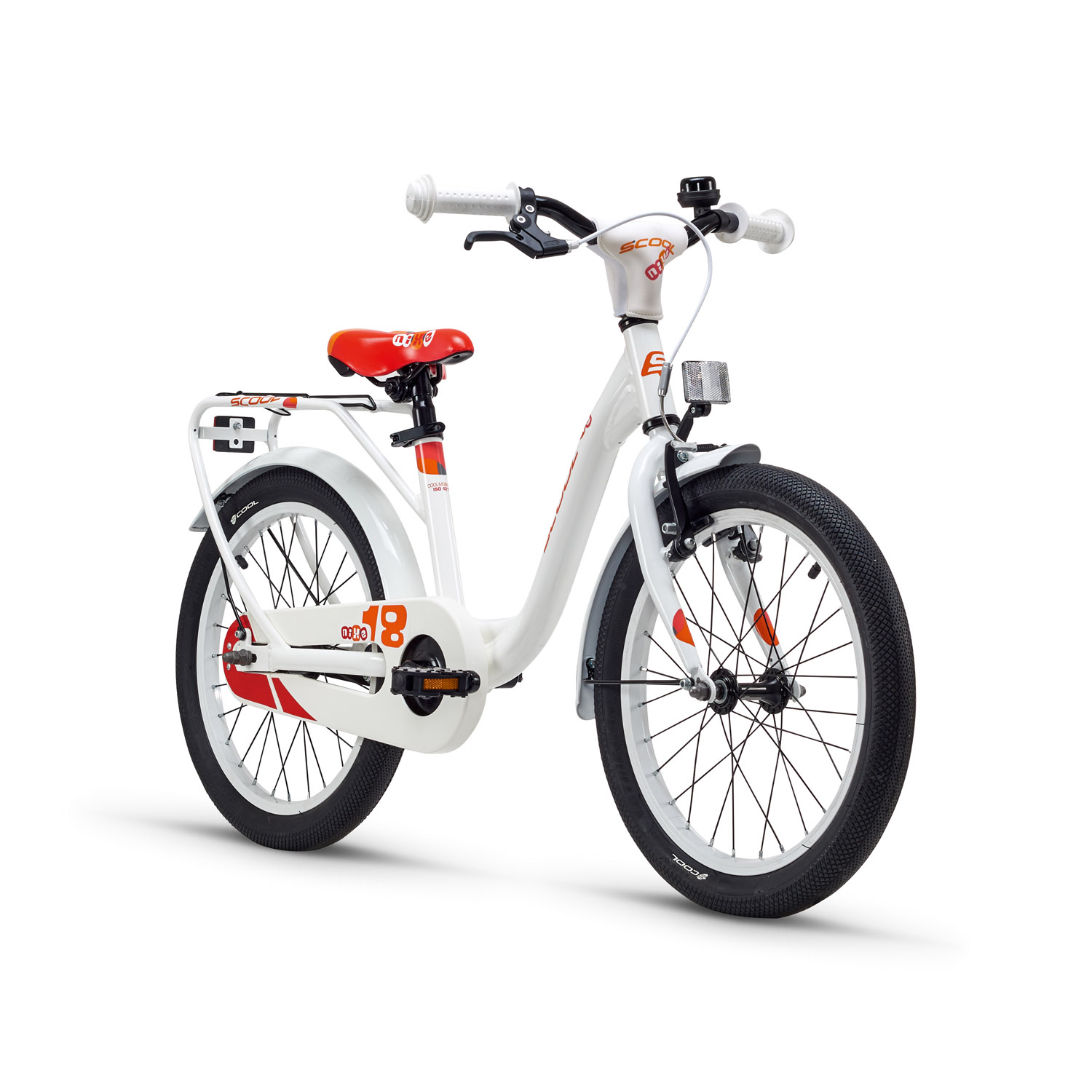 S'cool niXe Mädchenfahrrad 18" weiß-rot | Online Shop | Zweirad Stadler