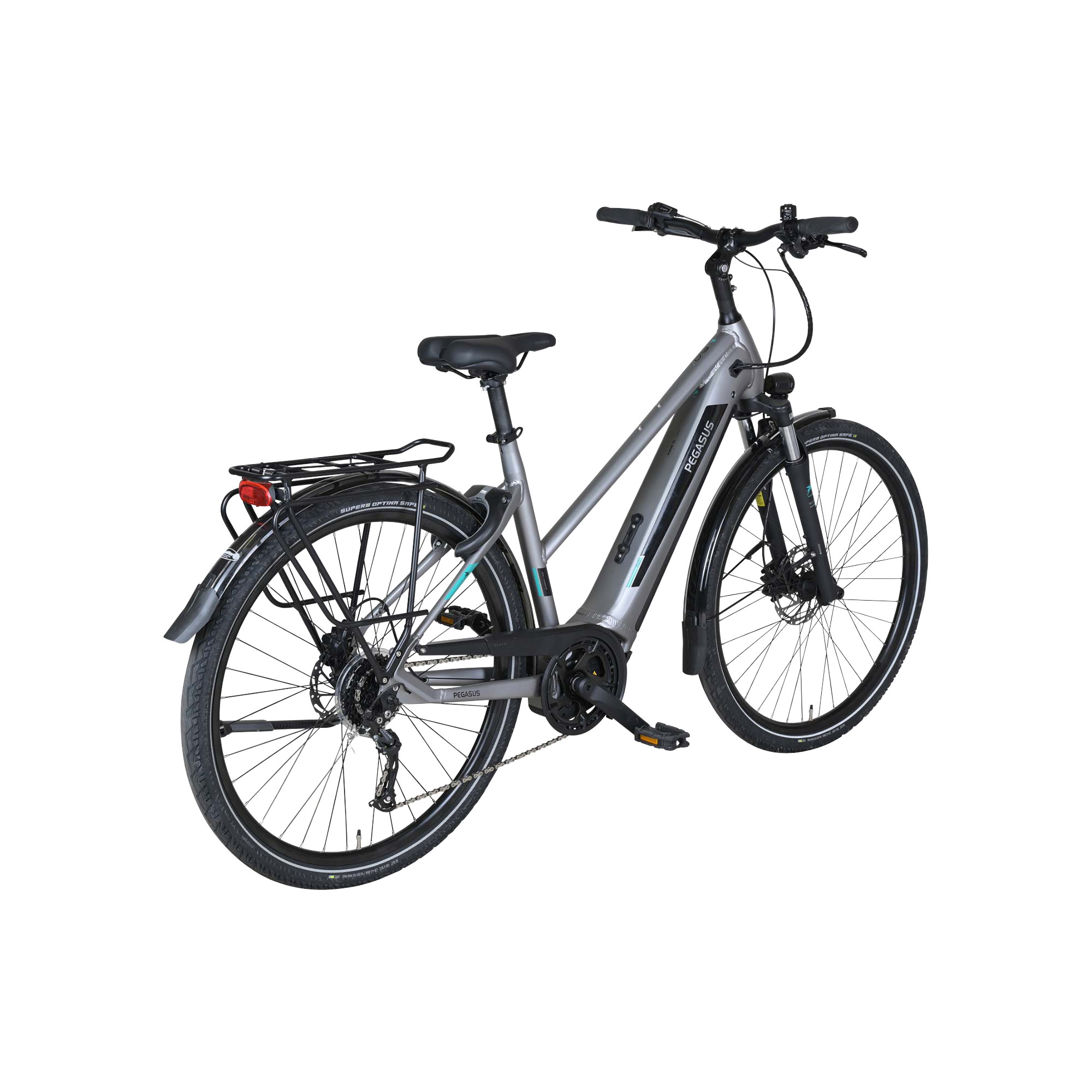 Pegasus Evo CX 750 E-Bike Trekkingrad Trapez 28" silber