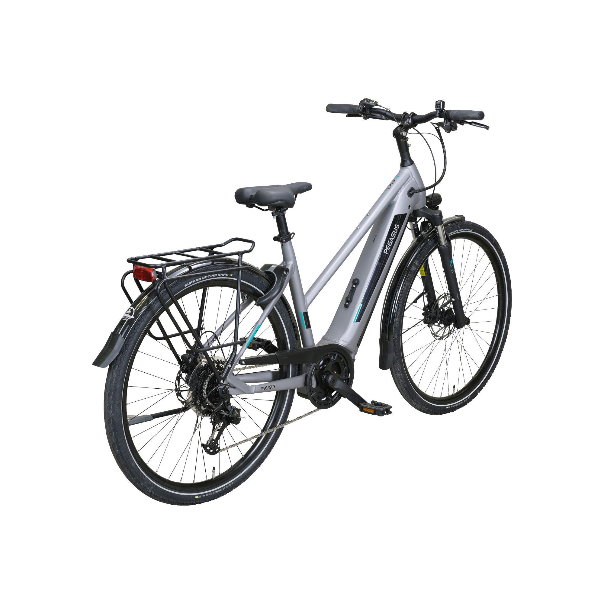 Pegasus EVO CX 625 E-Bike Trekkingrad Trapez 28" silber