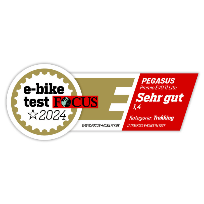 Pegasus Premio EVO 11 Lite 750 E-Bike Trekkingrad Tiefeinsteiger 28" blau