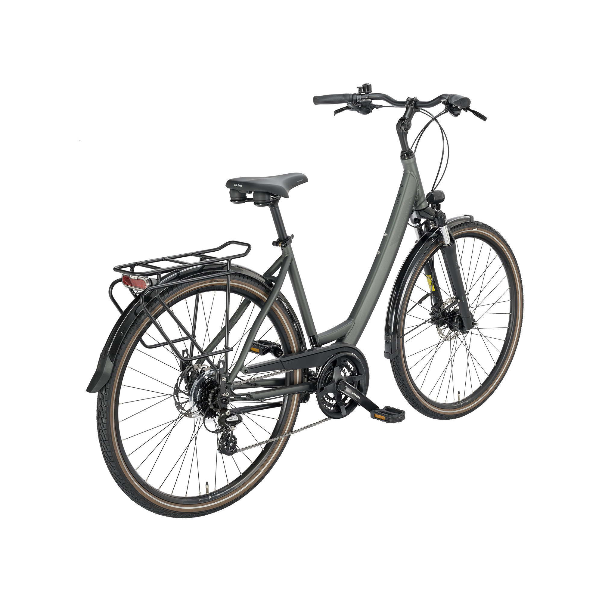 Pegasus Solero SL Disc LTD Trekkingrad Tiefeinsteiger 28" grün