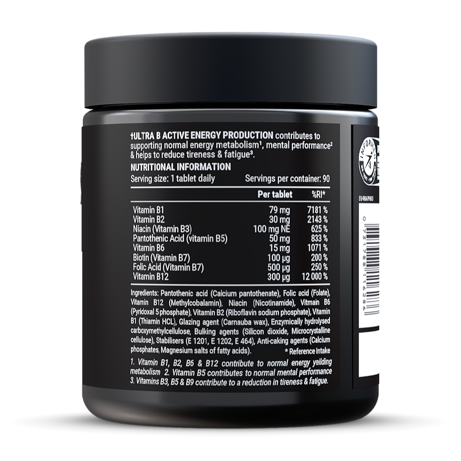 Pillar Performance Ultra B Active Vitamin 60 Tabletten (72 g)