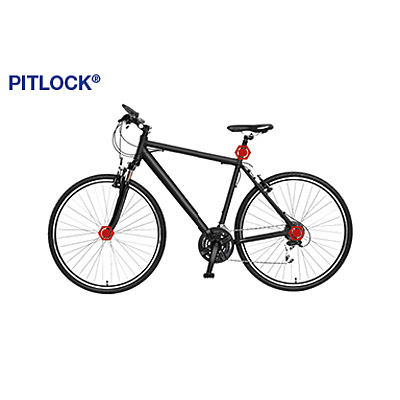 Pitlock Sicherheits-Schnellspanner-Set 02 schwarz