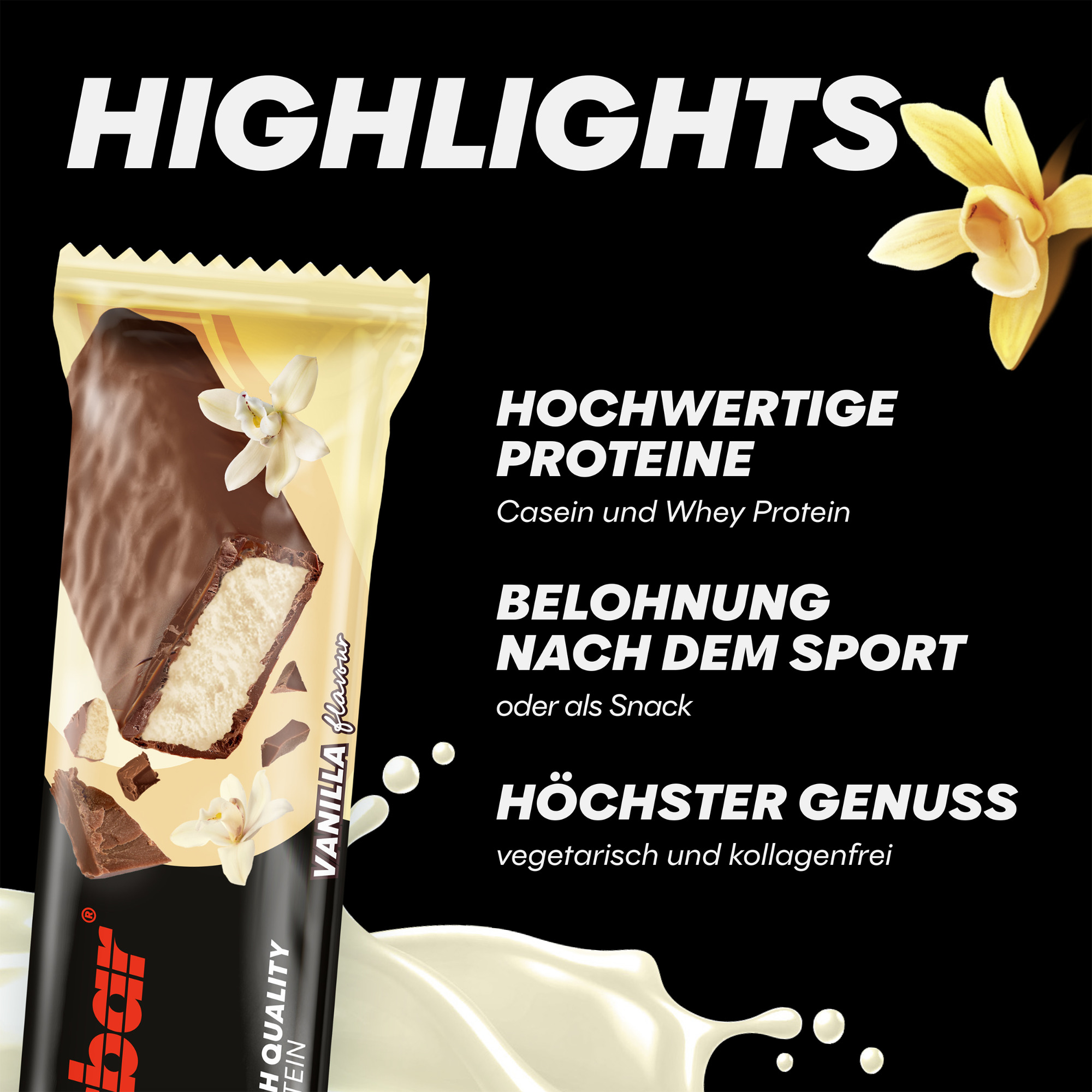Powerbar Protein Plus Low in Sugars Eiweißriegel (35 g)
