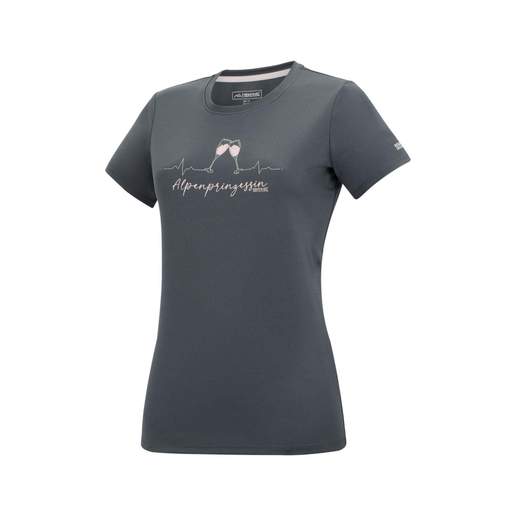 Regatta Fingal Slogan Radshirt kurzarm Damen