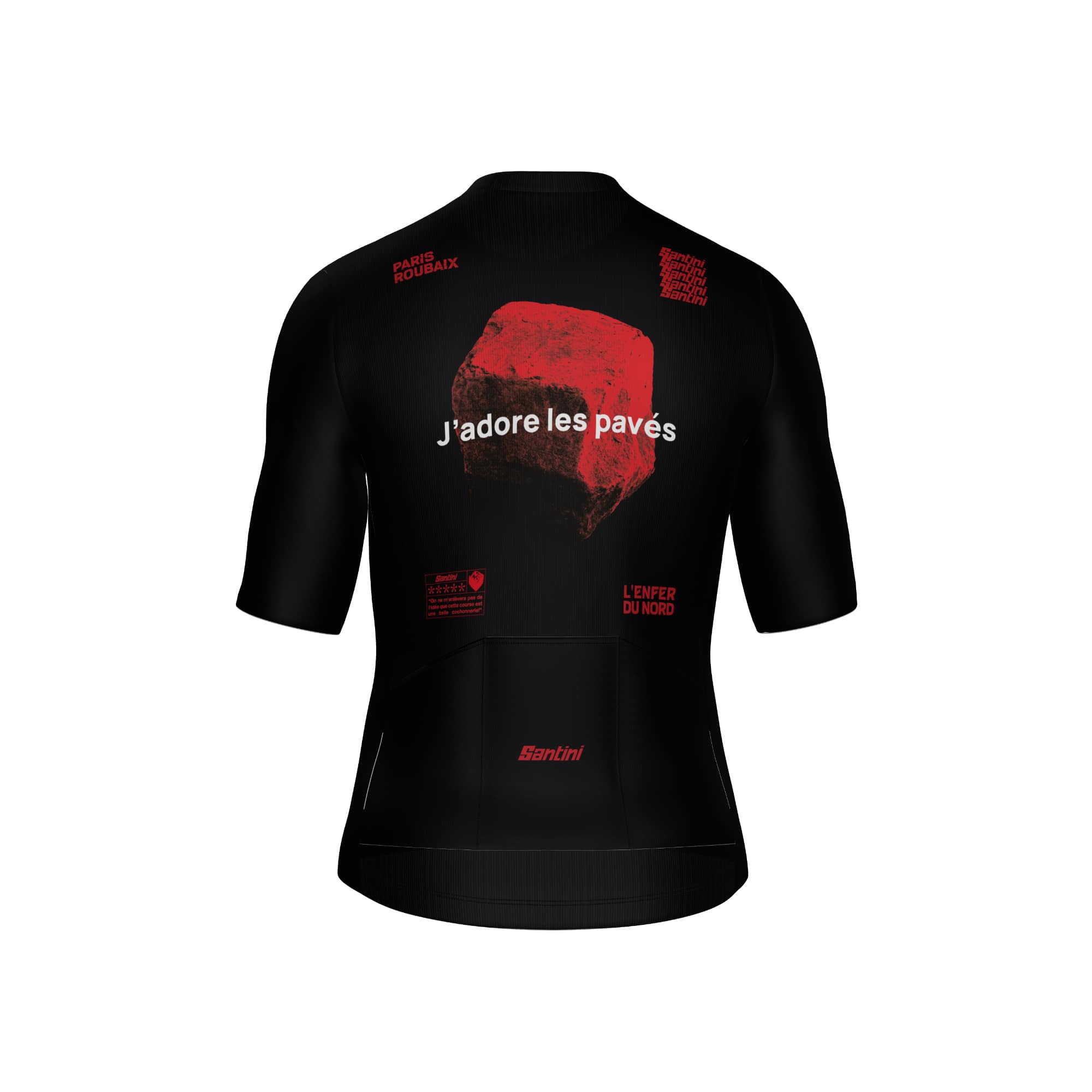 Santini Paris Roubaix Radtrikot kurzarm Herren