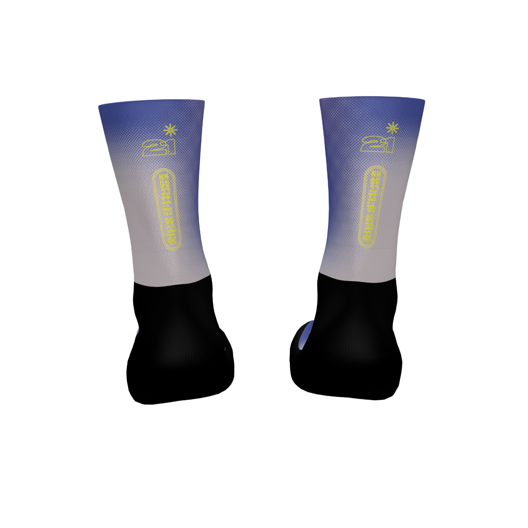 Santini Tour de France Alp d Huez Fahrrad Socken