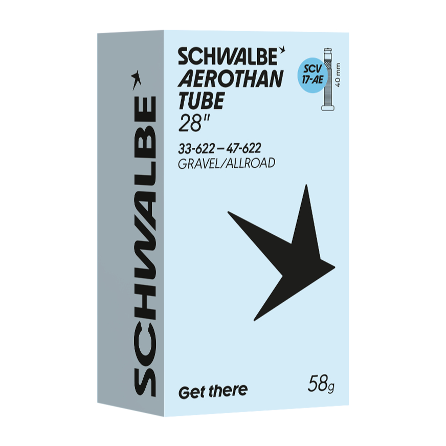 Schwalbe Aerothan Gravel/Allroad SCV17-AE Fahrradschlauch Clik Valve 28"