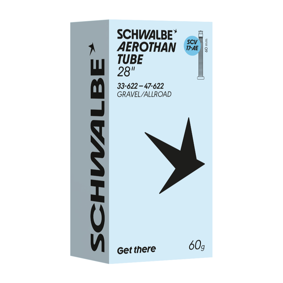 Schwalbe Aerothan Gravel/Allroad SCV17-AE Fahrradschlauch Clik Valve 28"