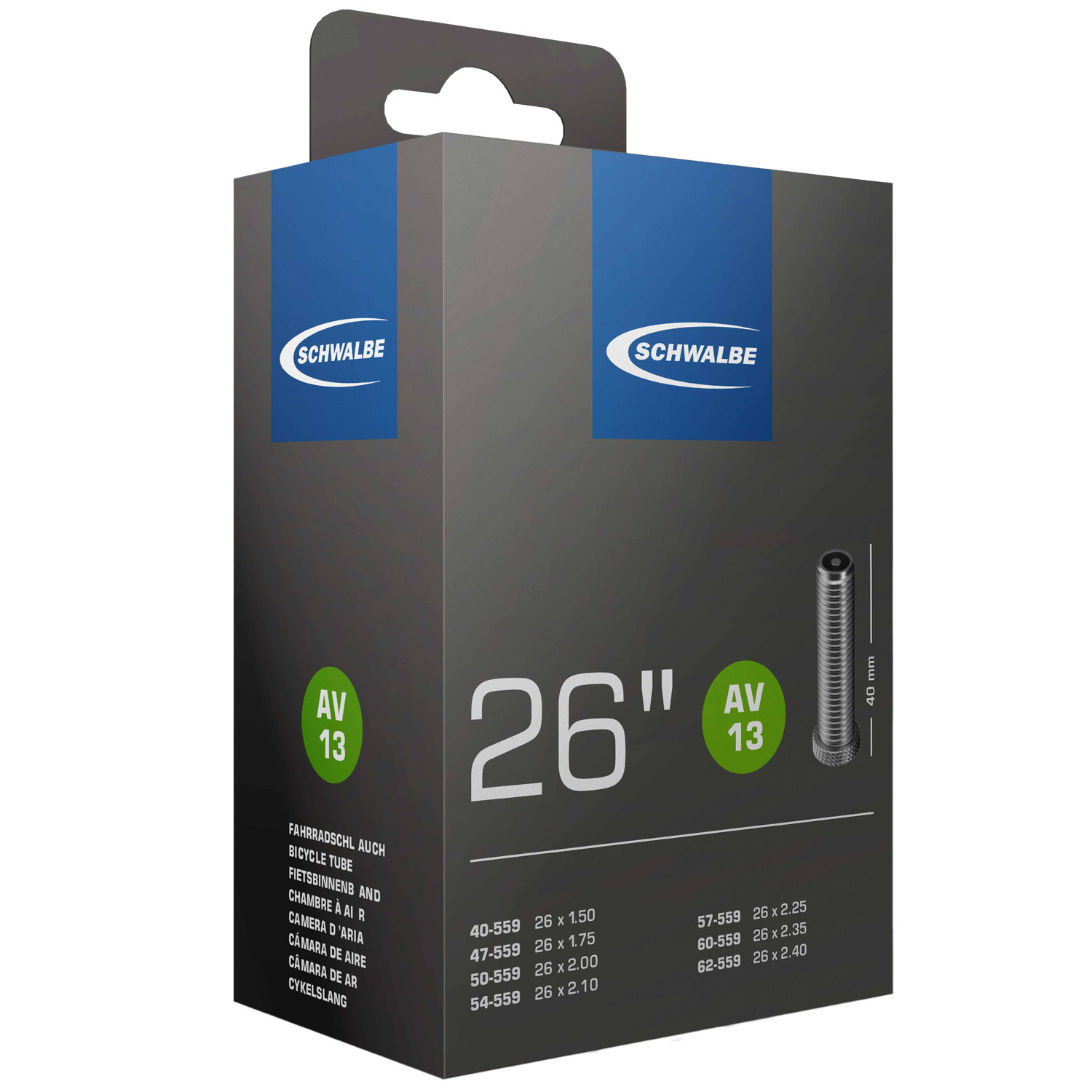 Schwalbe AV 13 Fahrradschlauch (26") 5er-Set