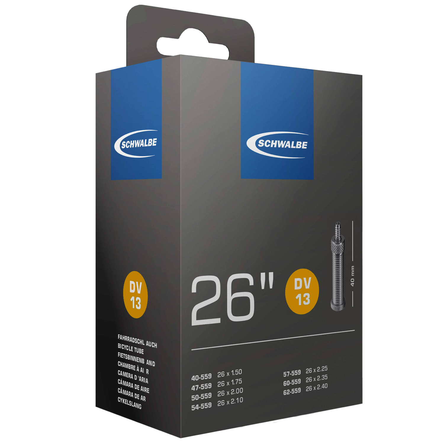 Schwalbe DV 13 Fahrradschlauch (26") 5er-Set