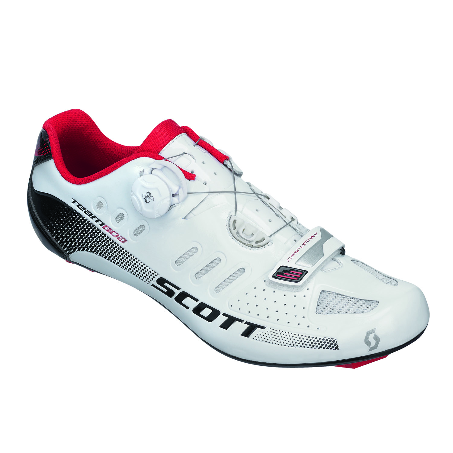 SCOTT RR TEAM BOA Rennradschuhe Herren weißschwarz gloss, Größe 42