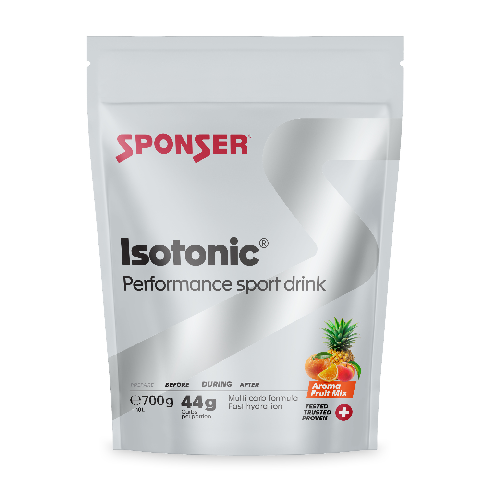 Sponser Isotonic Sportgetränkepulver Nachfüllbeutel (700 g)
