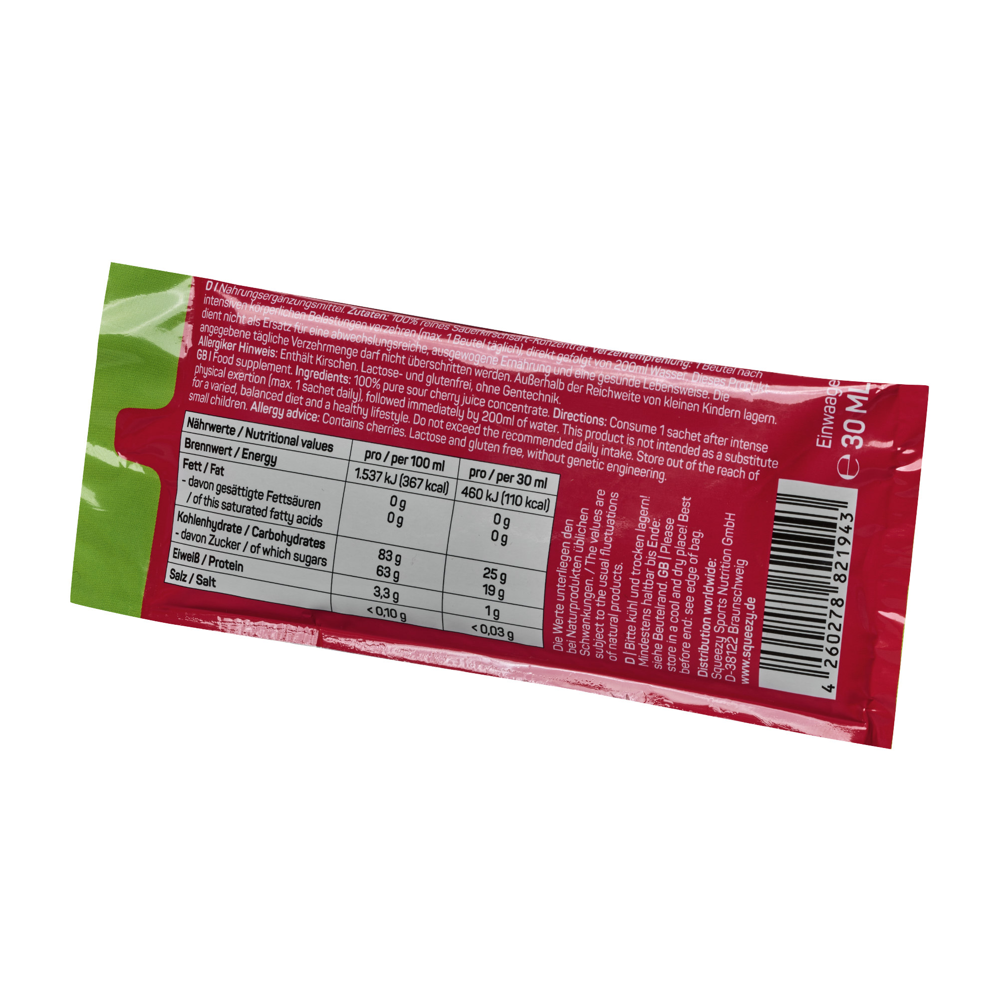 Squeezy 100% Pure Cherry Kirschsaftkonzentrat 30 ml
