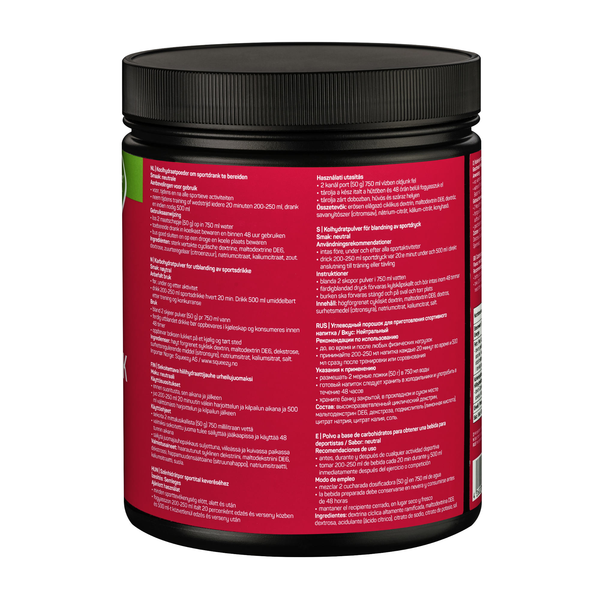 Squeezy Energy Drink Basic Formula Pro Elektrolyte Getränk vegan 650 g