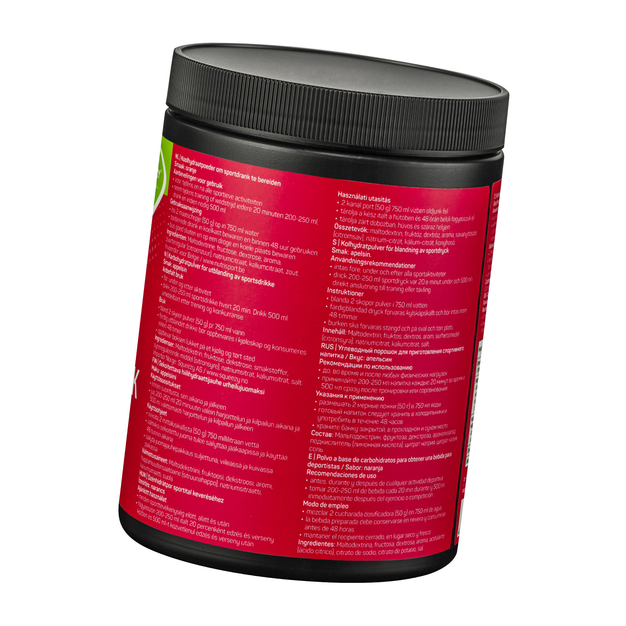 Squeezy Energy Drink Orange Iso Getränk vegan (650 g)