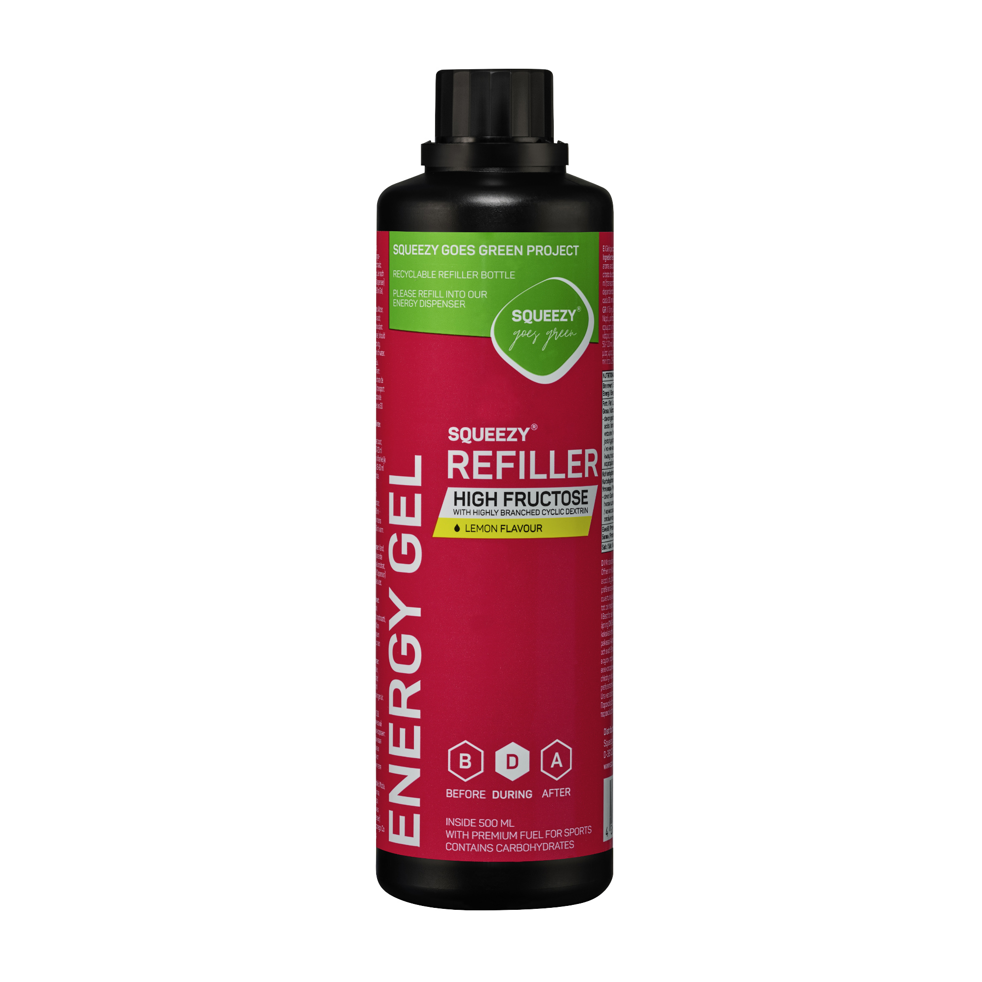 Squeezy Energy Gel High Fructose Refiller 500 ml