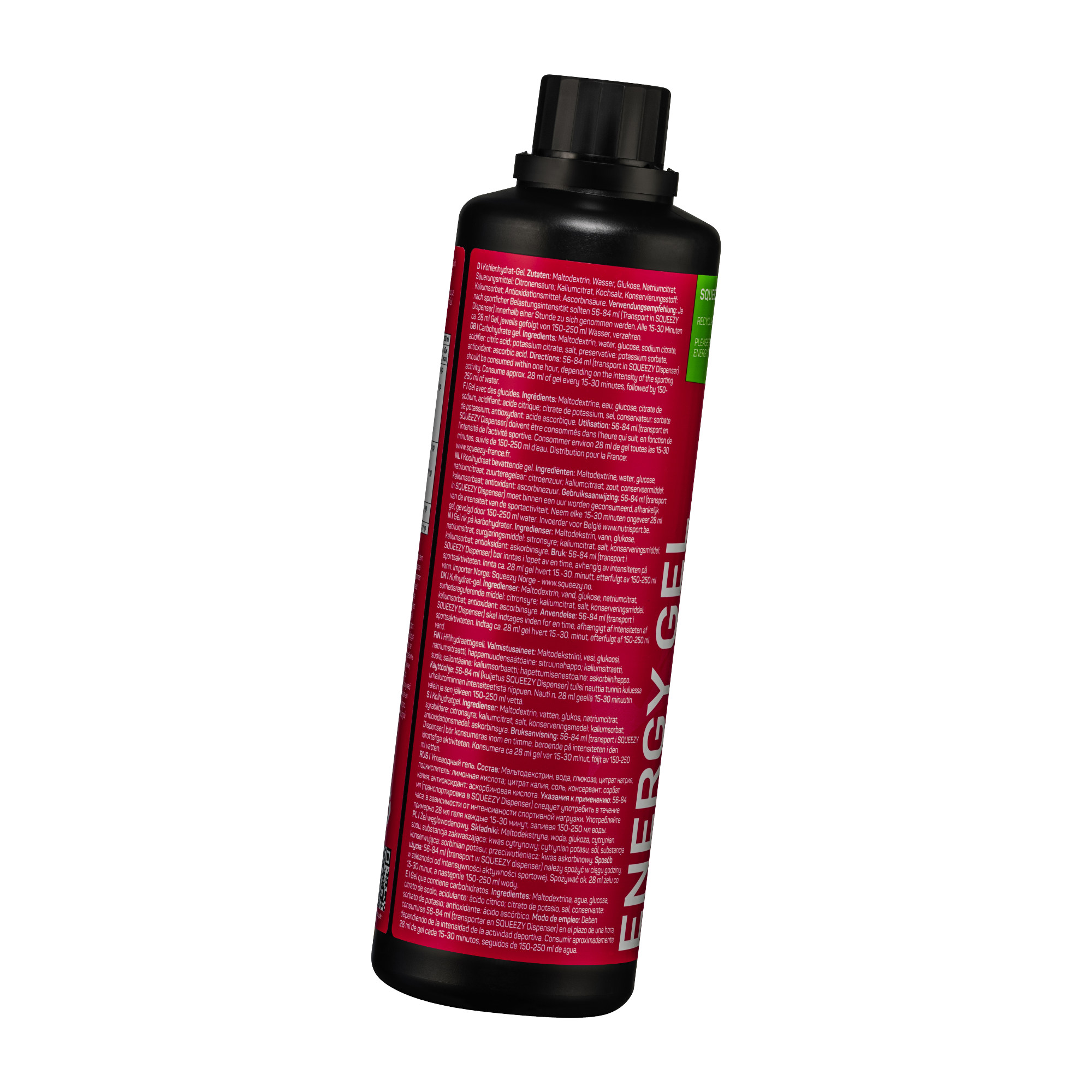 Squeezy Energy Gel vegan Refiller + Dispenser (500 ml)