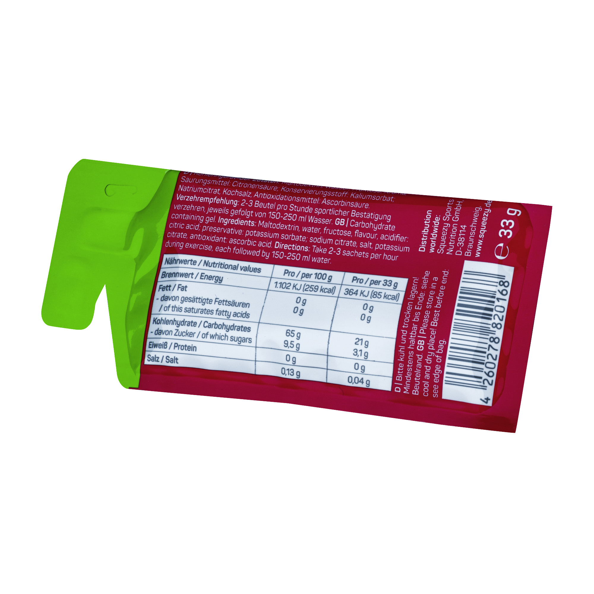 Squeezy Energy Gel vegan (30/33 g)