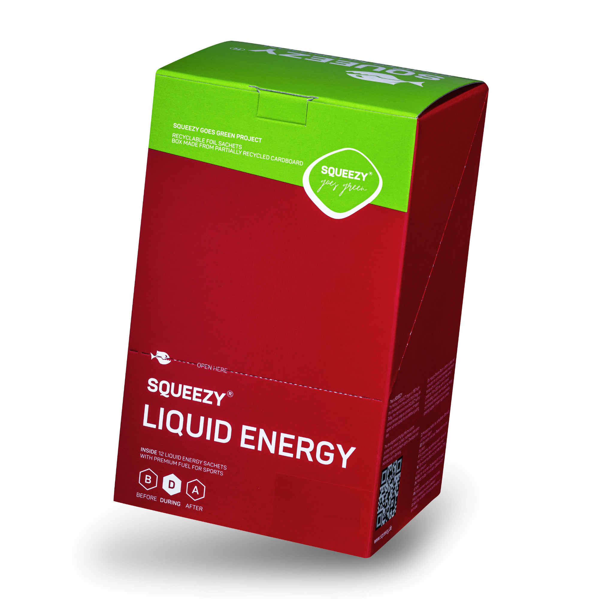 Squeezy Liquid Energy Gel vegan Box (12 x 60 ml)