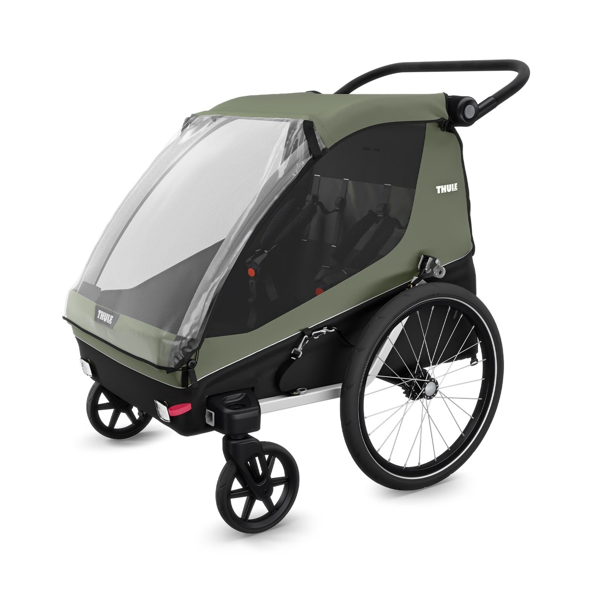 Thule Courier Kinderanhänger grün