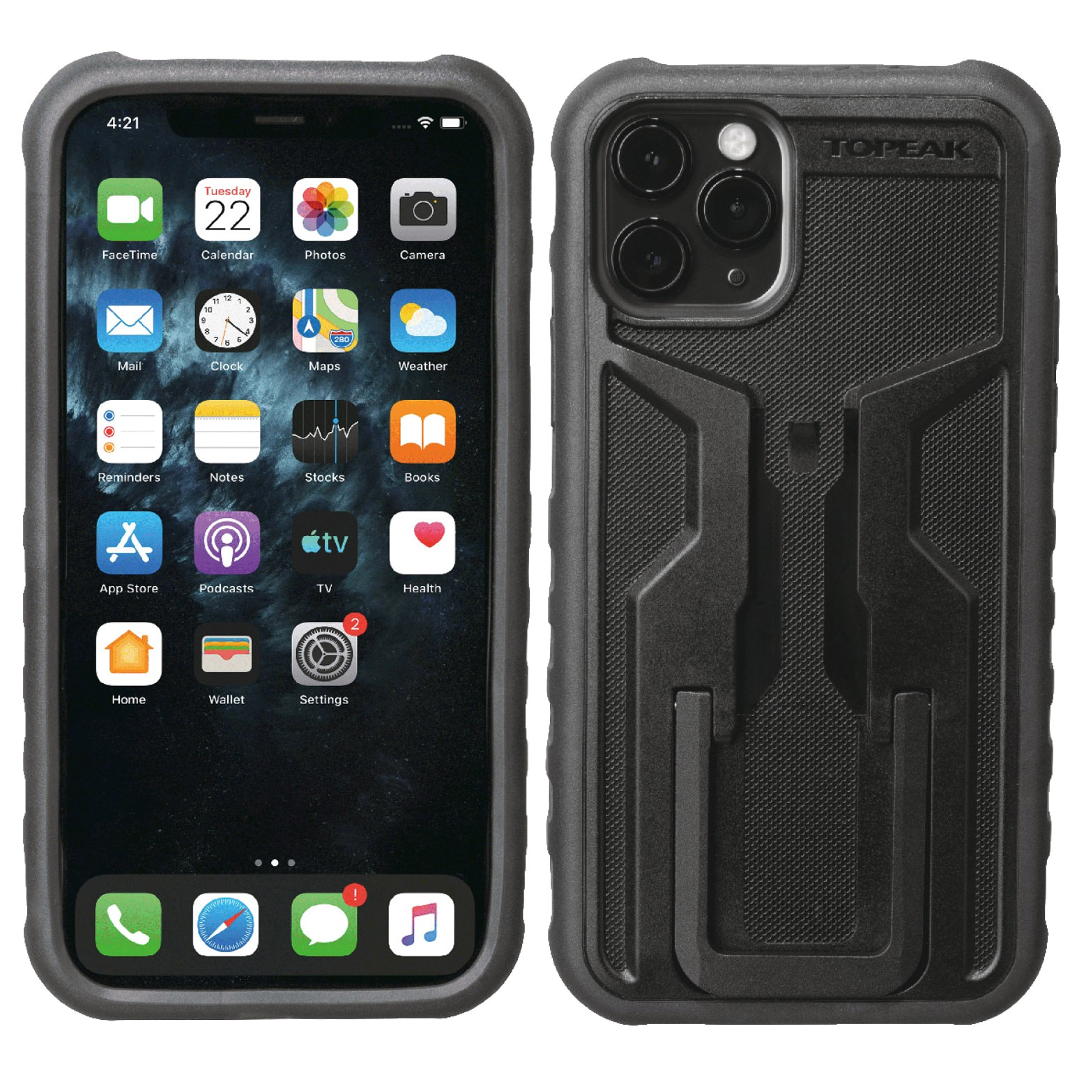 Topeak RideCase für iPhone 11 Pro Max Fahrrad-Smartphone-Gehäuse mit Halterung