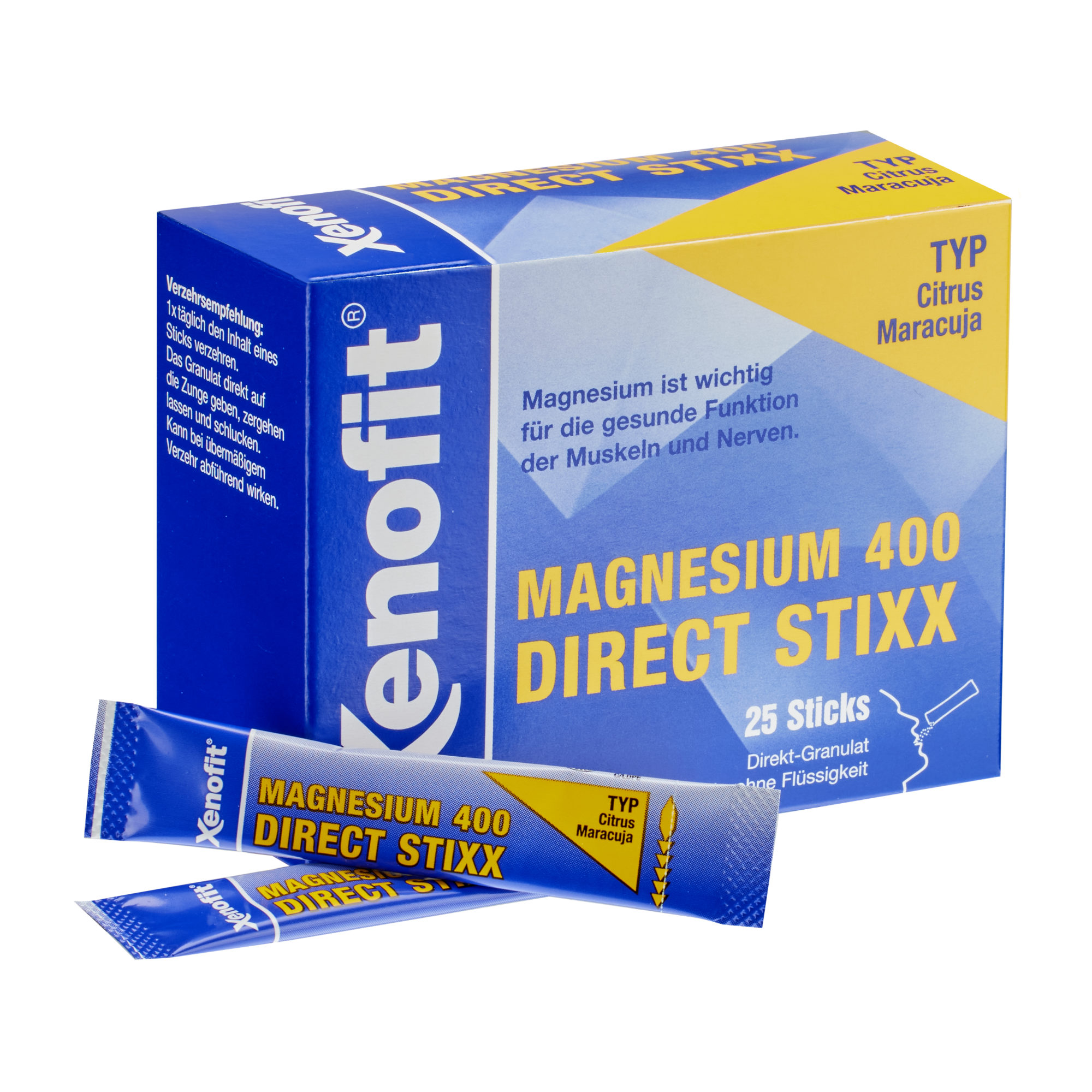 Xenofit Magnesium 400 direct Stixx Pulver (25 x 2,5 g)