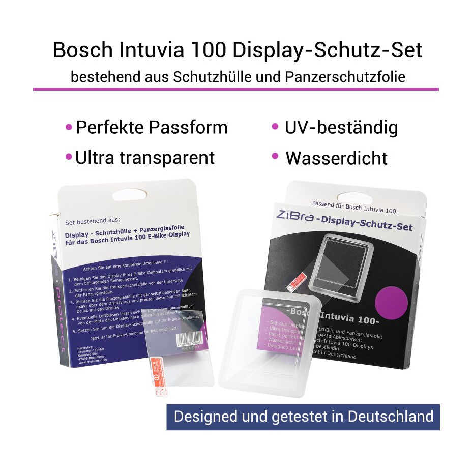 ZiBra Displayschutzset für Bosch Intuvia 100
