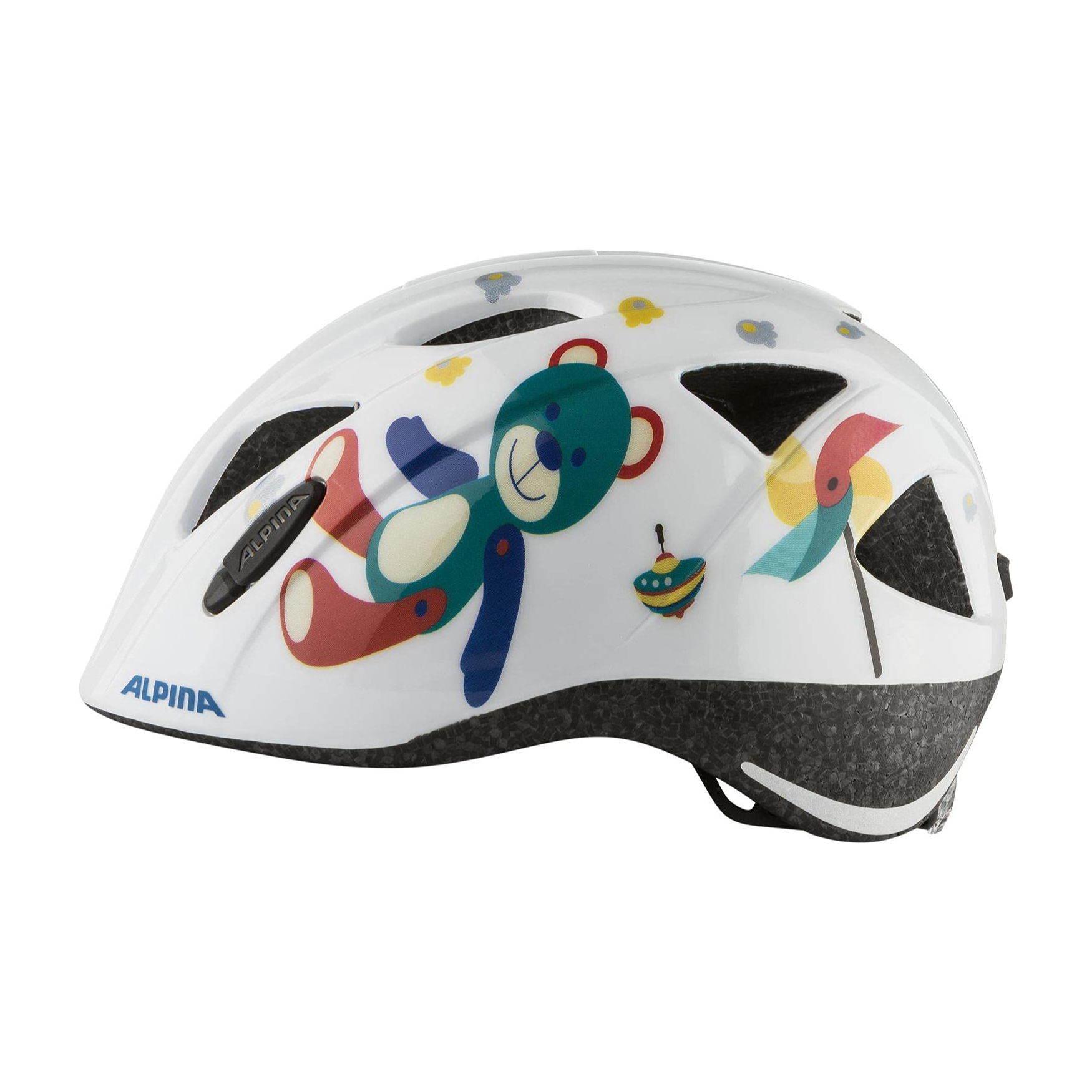 Alpina Ximo White Bear Gloss Fahrradhelm Kinder