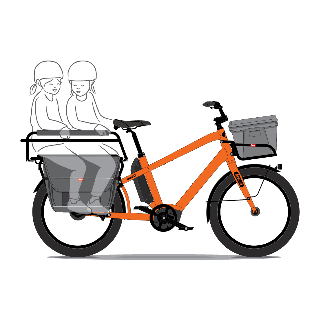 Benno Bikes High Rail Plus Gepäckträgererweiterung