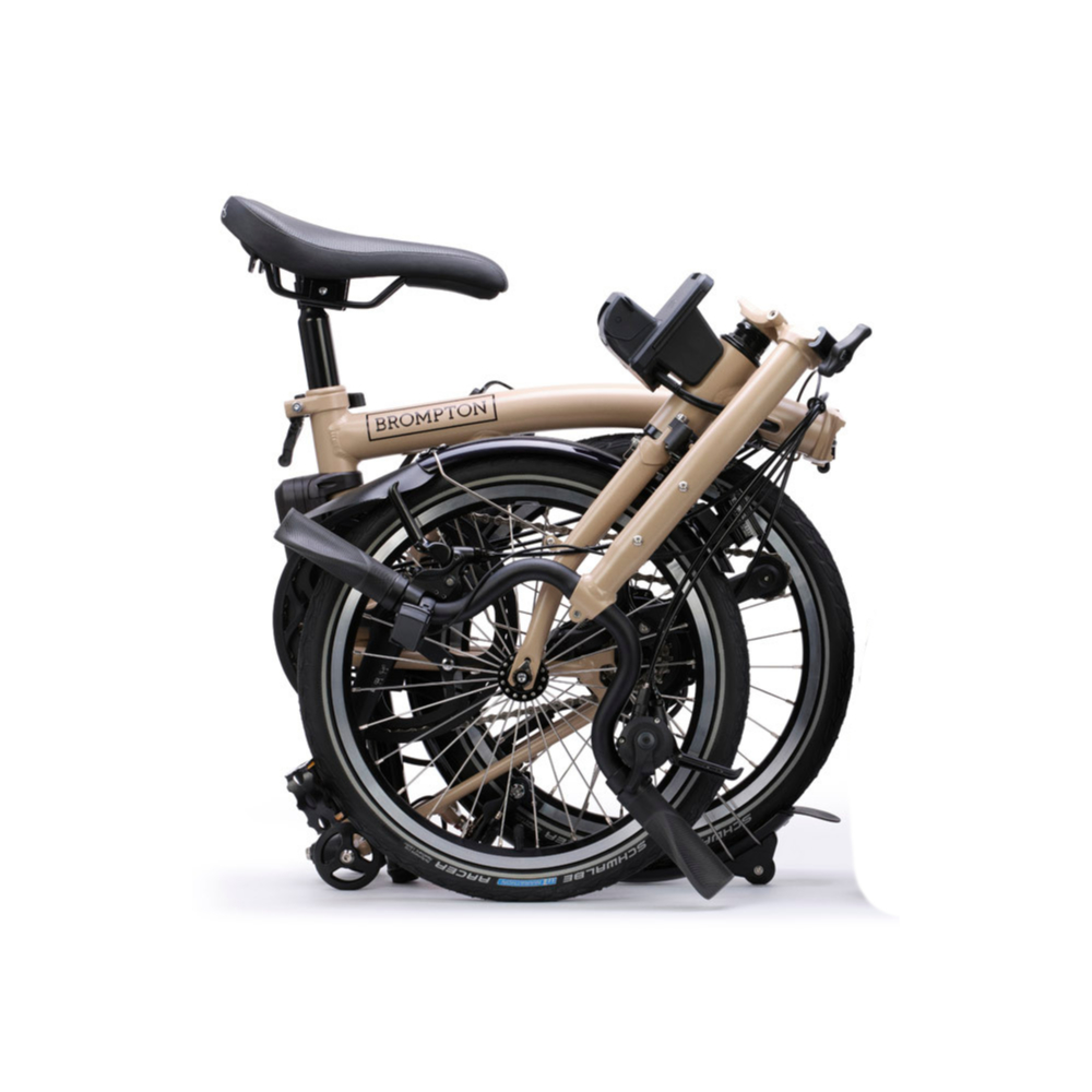 Brompton Electric C-Line H4EL E-Bike Faltrad 16" braun