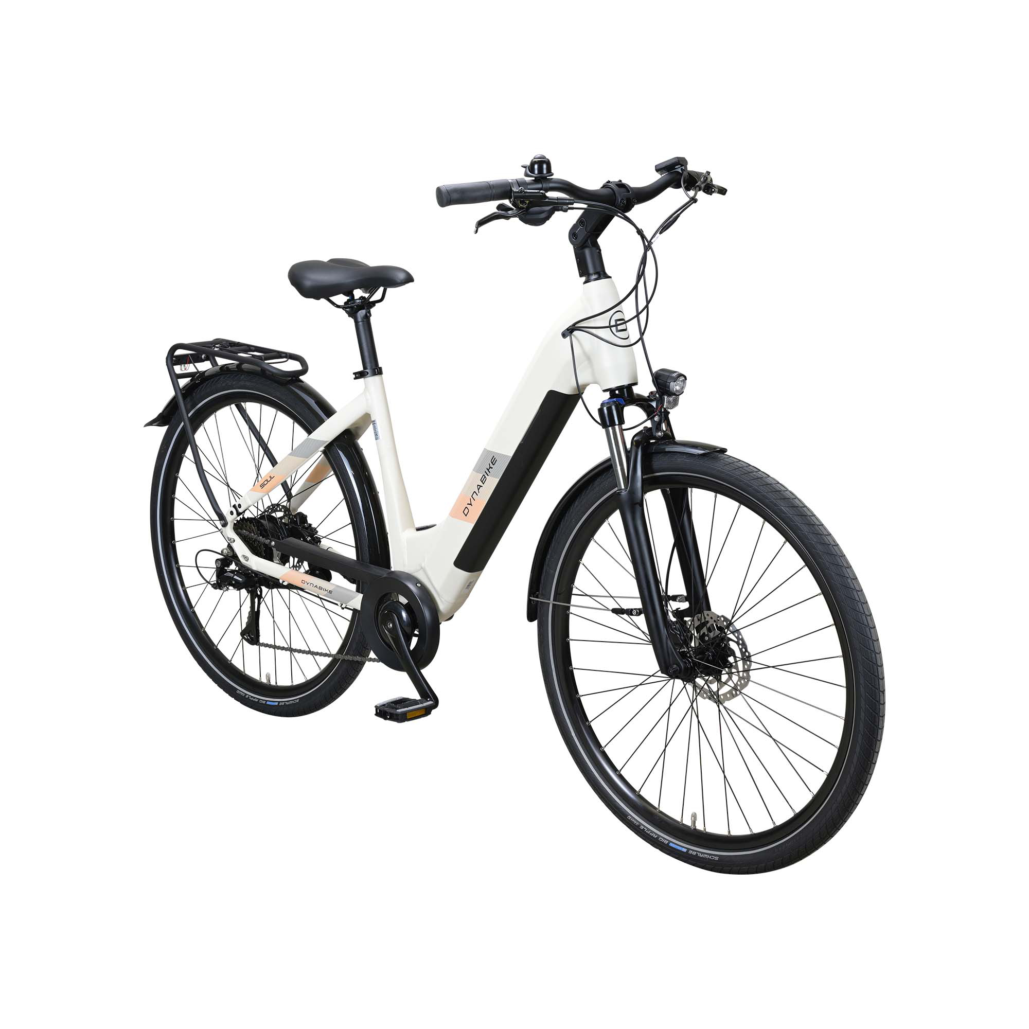 Dynabike Soul E-Bike City Bike Tiefeinsteiger 28" weiß