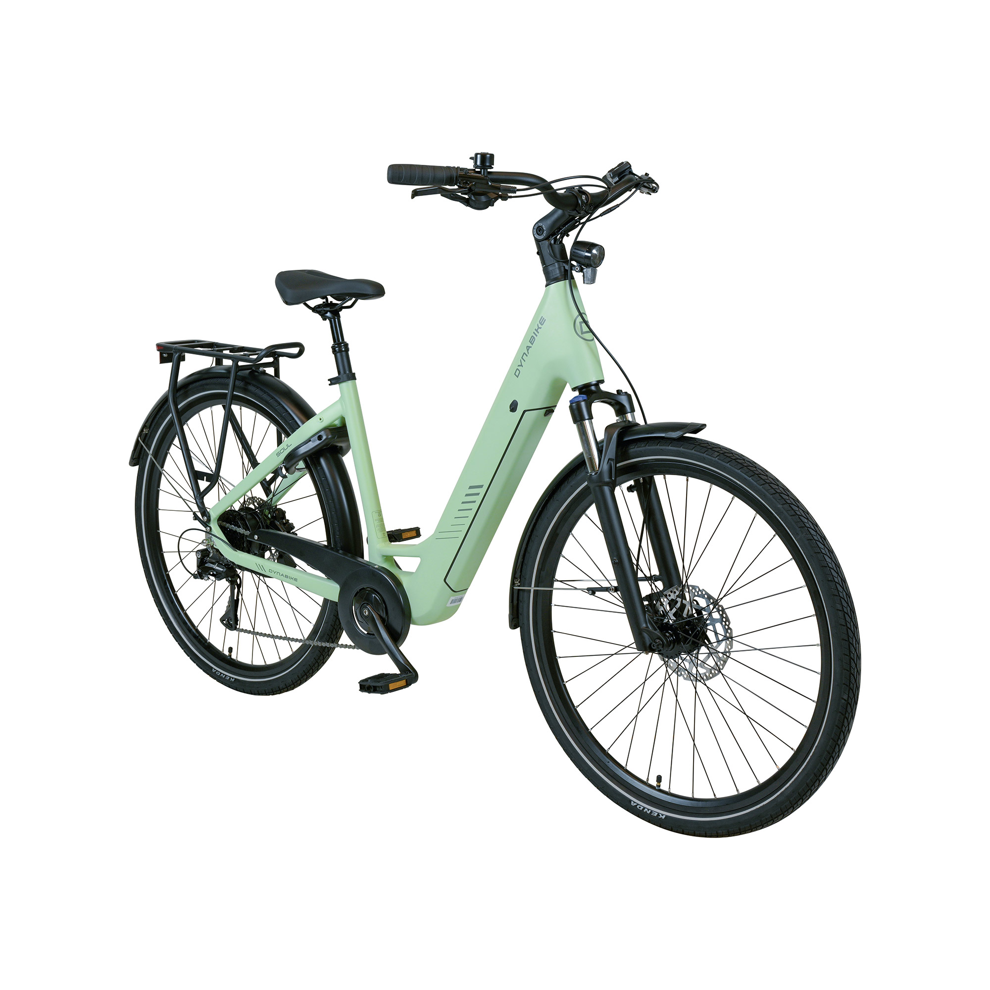 Dynabike Soul E-Bike City Bike Tiefeinsteiger 28" grün